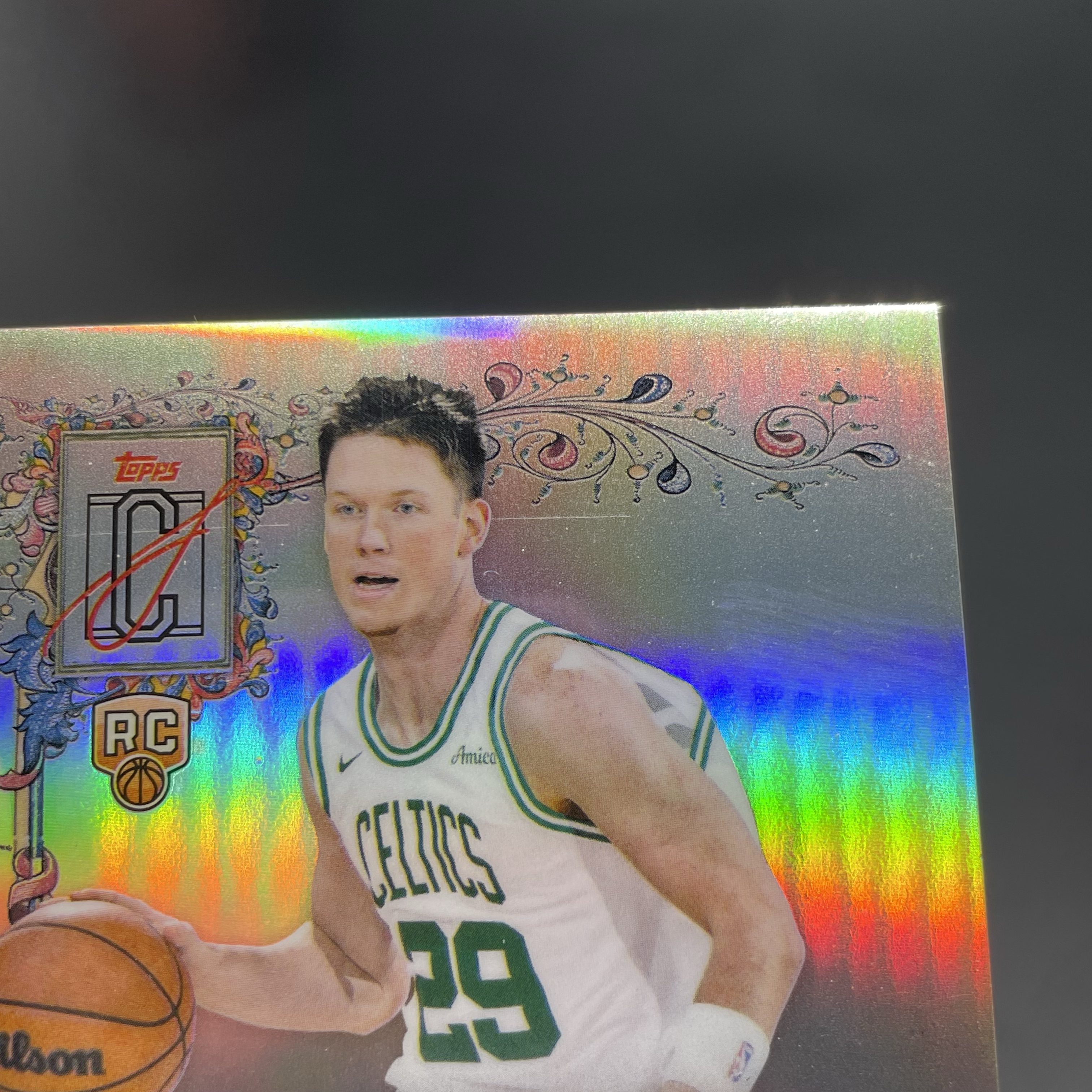 2026 Topps Signature Class Max Shulga RC 【无界代卖】凯尔特人 新秀 马克斯 舒尔加 签字 银折 塔图姆队友 品墨如图 不累计 JJ