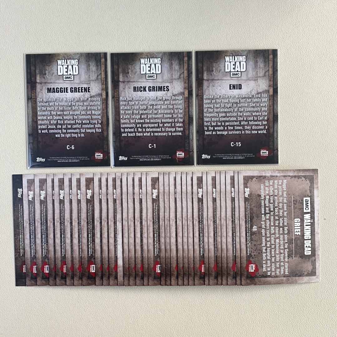 【弈卡代拍】2016 Topps 行尸走肉 The Walking Dead 普卡 base 特卡 打包 品相如图 凑套必备 无理