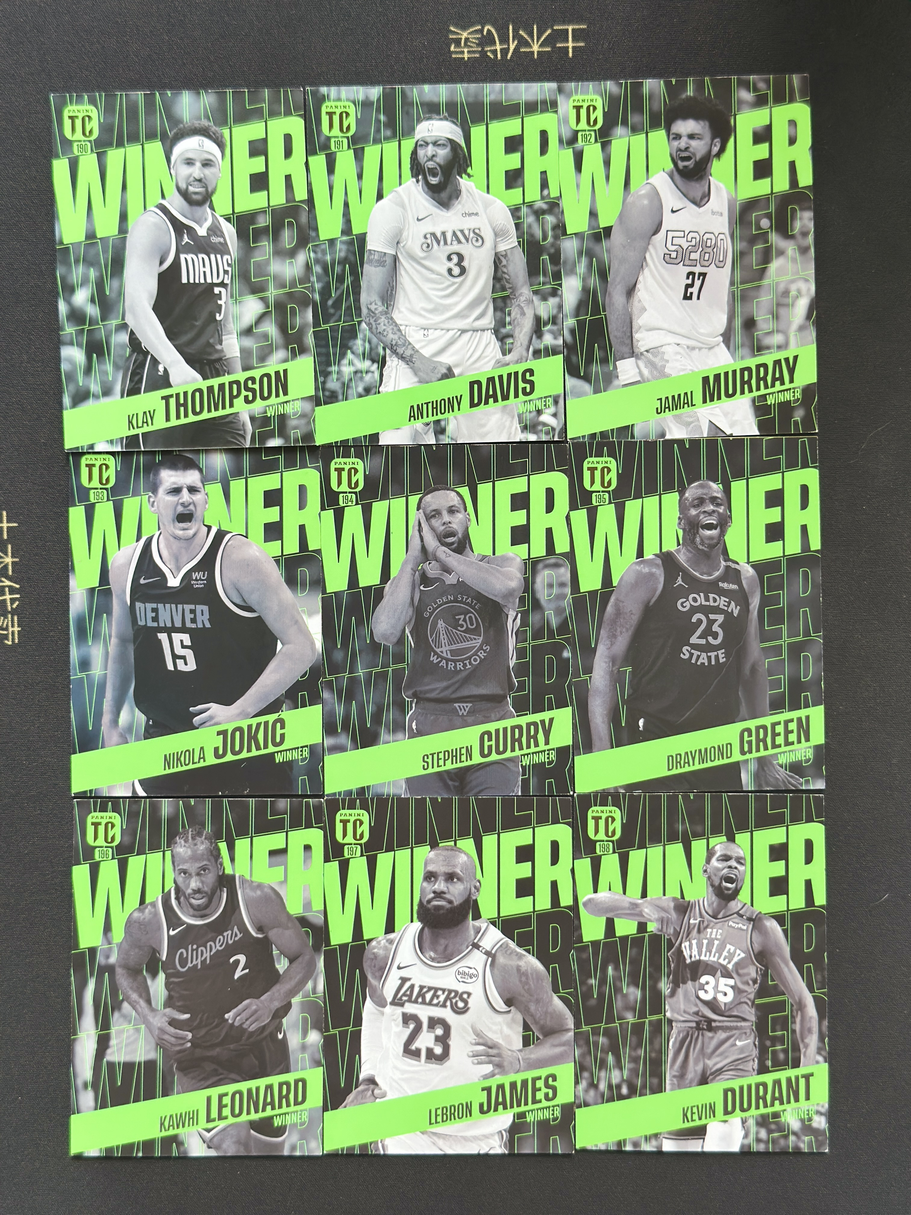 2024-25 Top Class tc 一套 全套 18张 Winner 特卡 库里 詹姆斯 字母哥 欧文 杜兰特 浓眉 伦纳德 等 冠军核心 Antetokounmpo