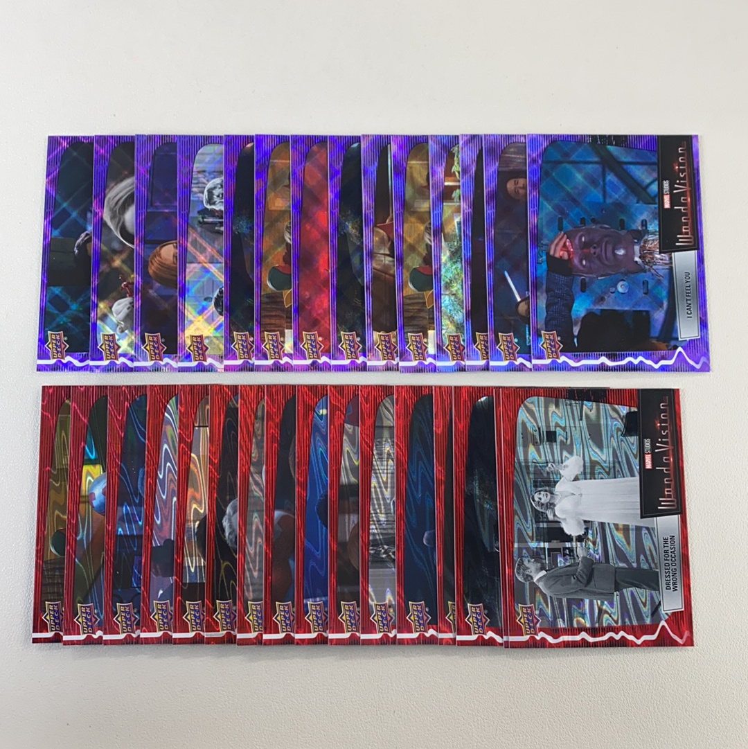 【弈卡代拍】2022 Upper Deck MARVEL WANDA VISION UD 漫威 旺达与幻视 红熔岩折 紫方块折 打包 卡品如图 凑套必备 无理