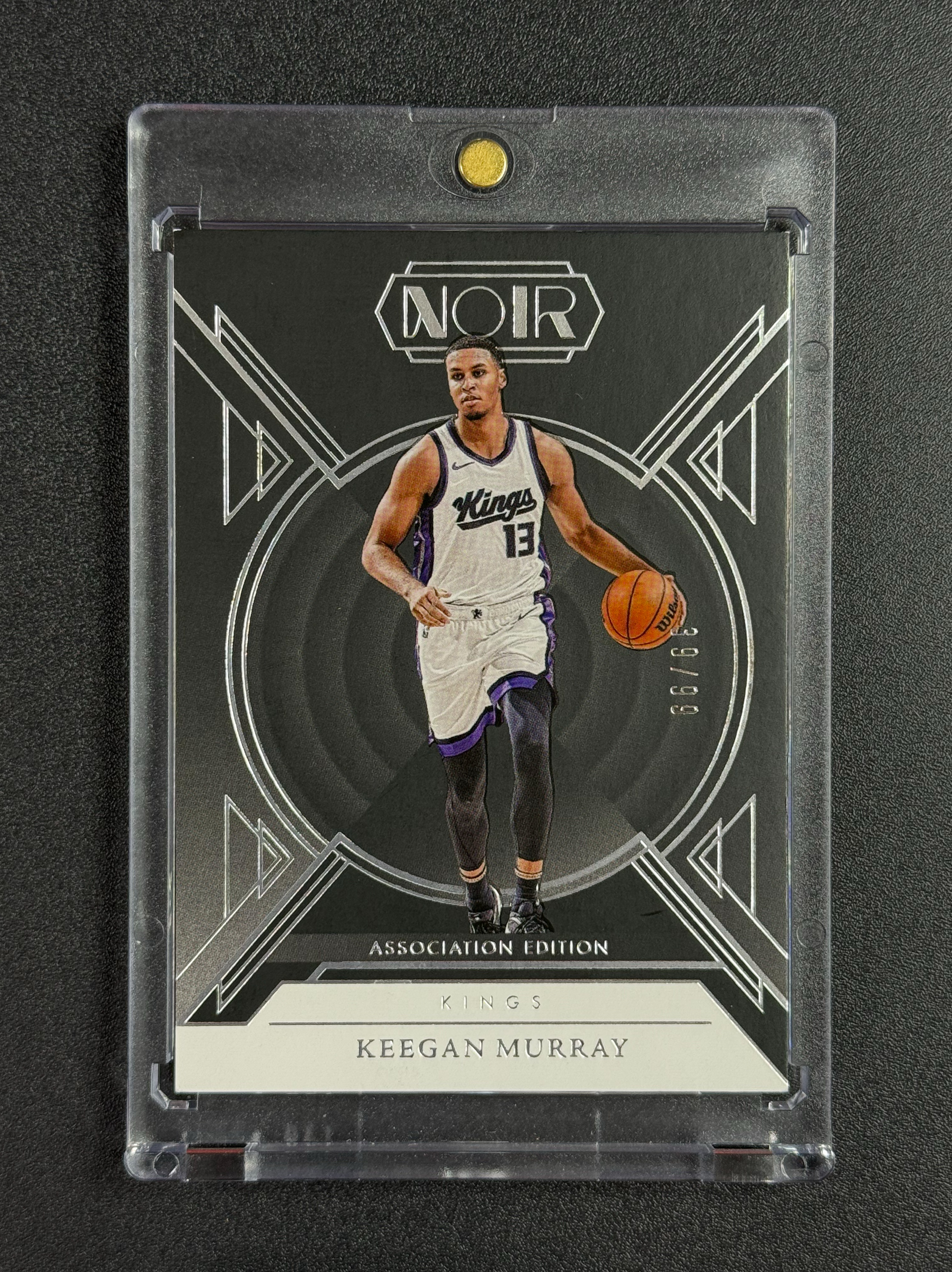 【帮主拍卖】2024-25 Panini Noir Keegan Murray 诺尔 国王 基根 穆雷 99编 Base 卡品如图 Enzo