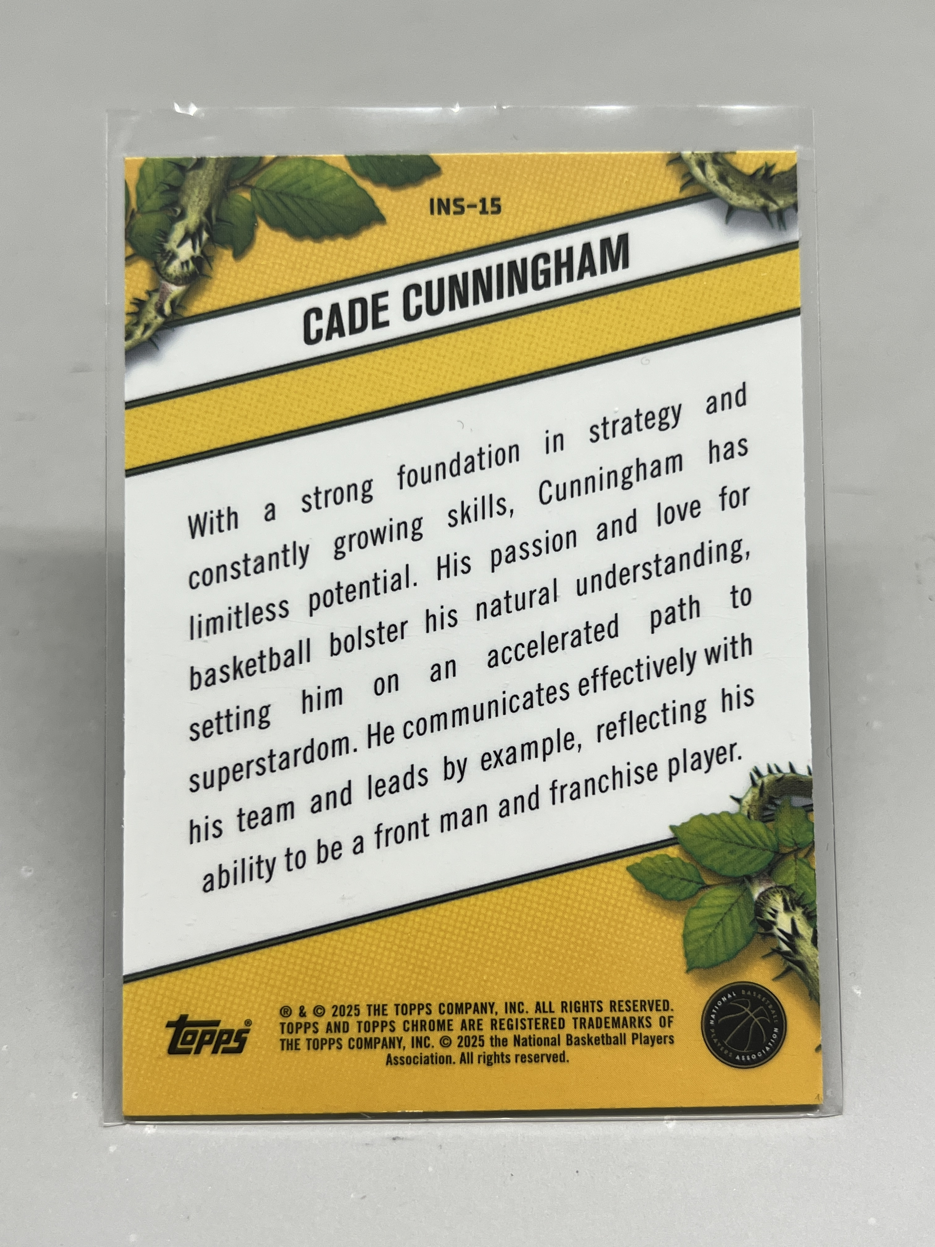 2025 Topps Chrome Cade Cunningham【挂机拍卖】CC 康宁汉姆 坎宁安 活塞 Instinct特卡 #15 收藏 凑套 卡品如图