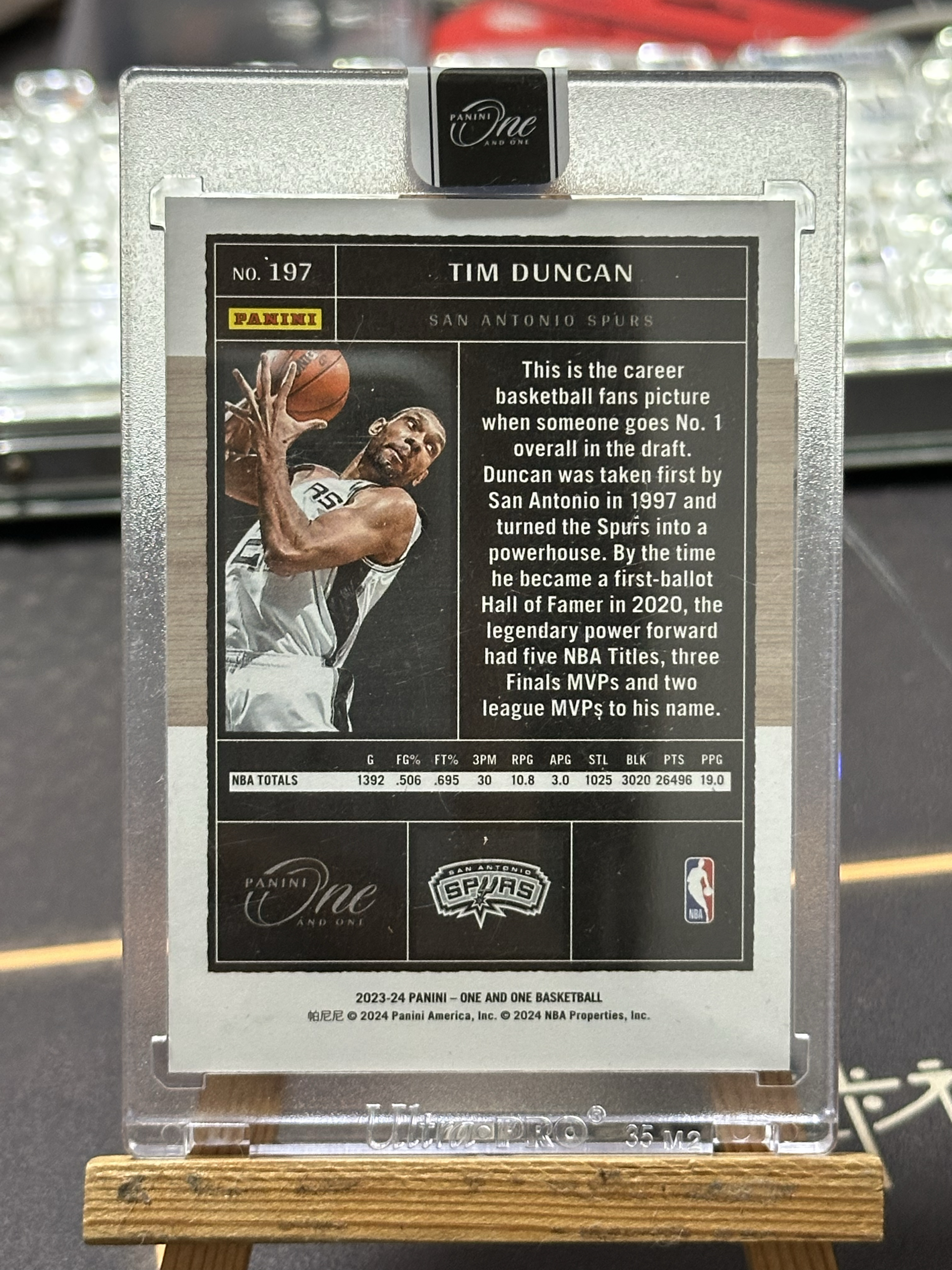 【八爪鱼拍卖🐙免手续费】2023-24 Panini One and One Tim Duncan 马刺 蒂姆 邓肯 /99编 银折 base 折射 原封砖