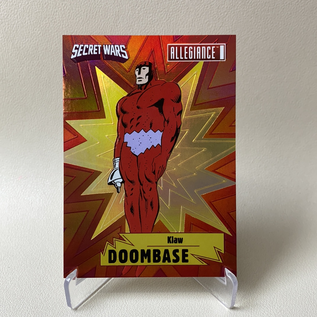 【弈卡代拍】 2023 Upper Deck Marvel漫威Allegiance 忠诚 秘密战争 大比例 特卡 浮雕特卡 克劳 KLAW DB-2 品相如图 凑套必备 BTC