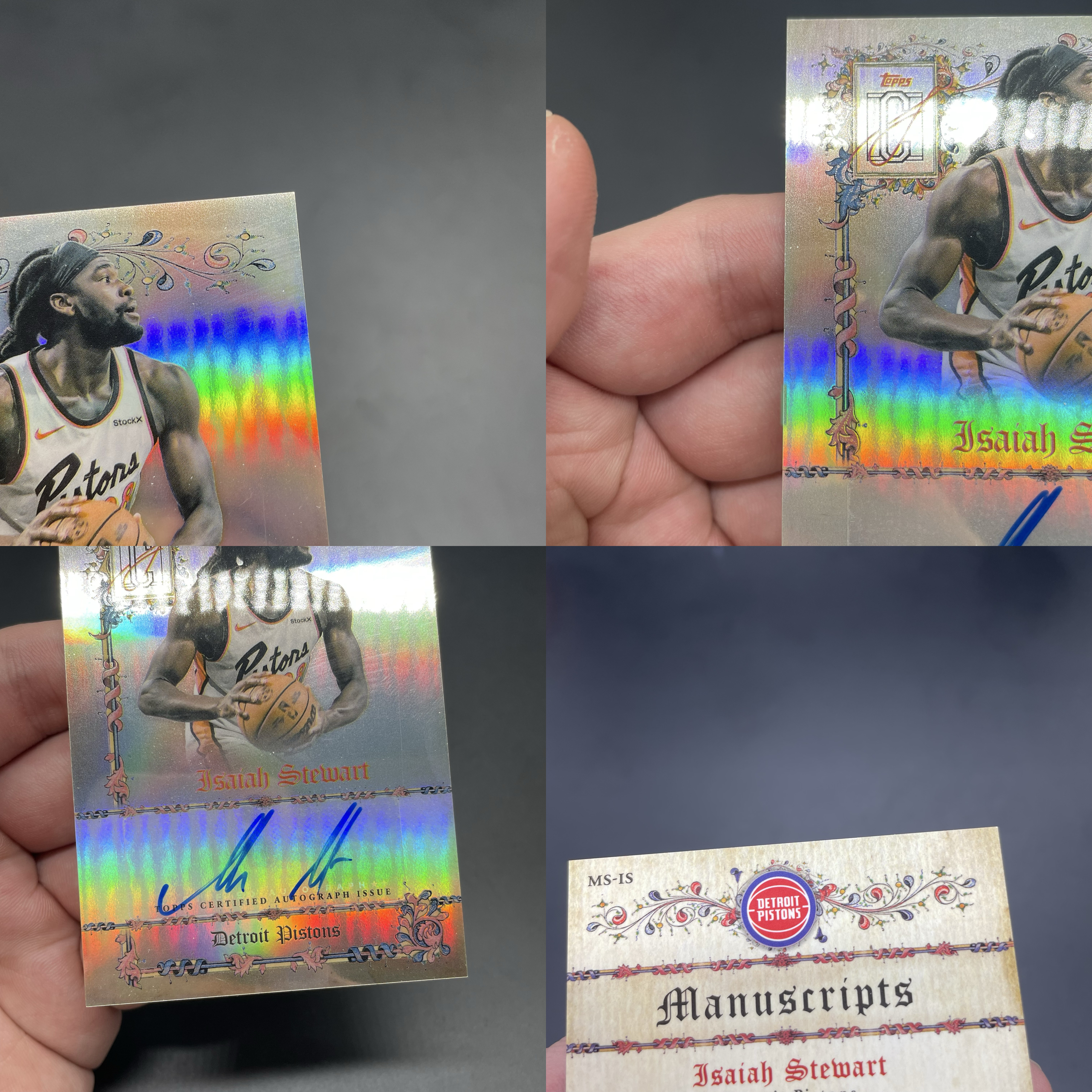 2026 Topps Signature Class Isaiah Stewart 【无界代卖】活塞 以赛亚 斯图尔特 签字 银折 坎宁安队友 品墨如图 不累计 JJ