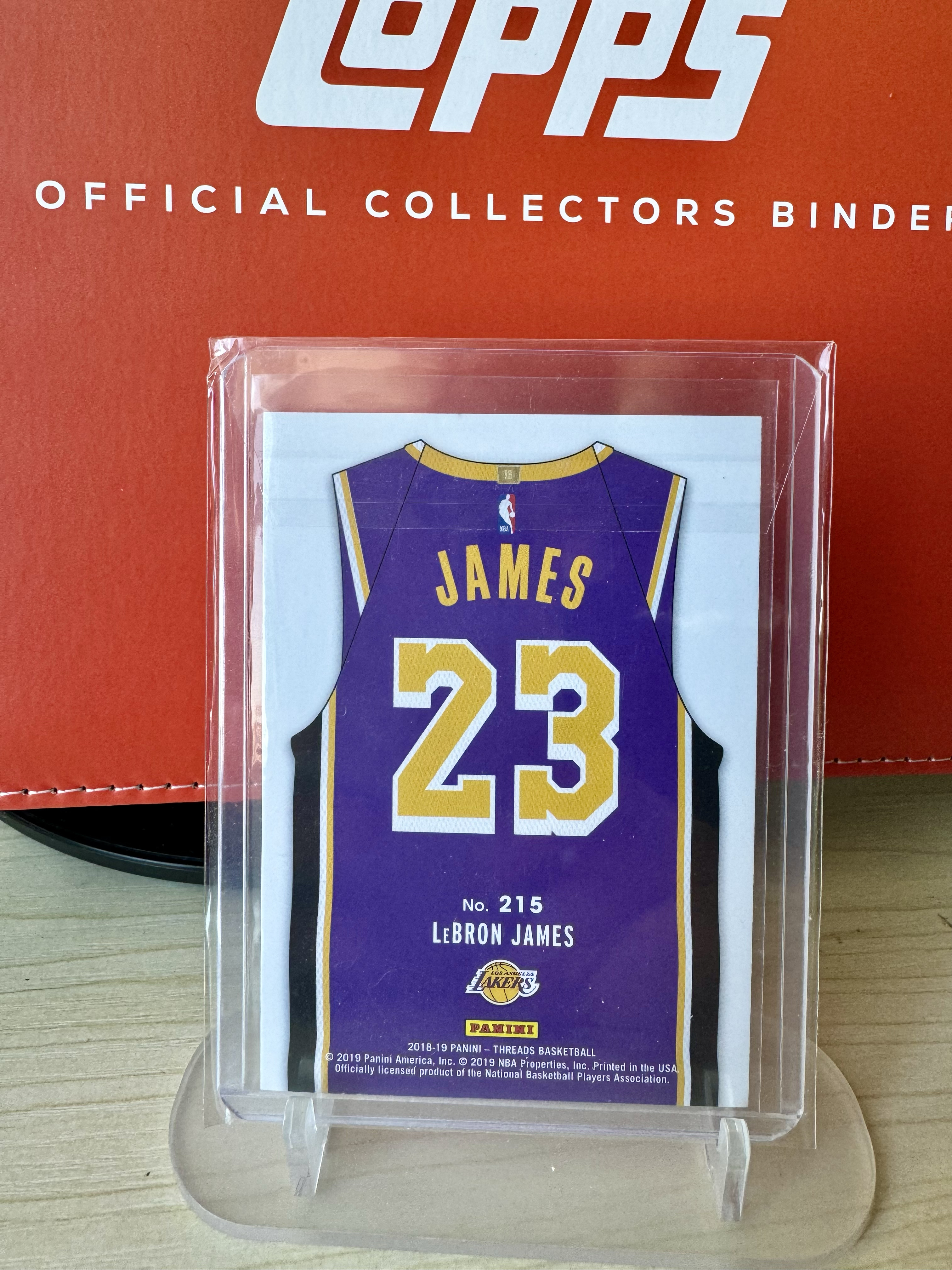 2018-19 Panini Threads LeBron James 湖人勒布朗詹姆斯绝版小背心系列 