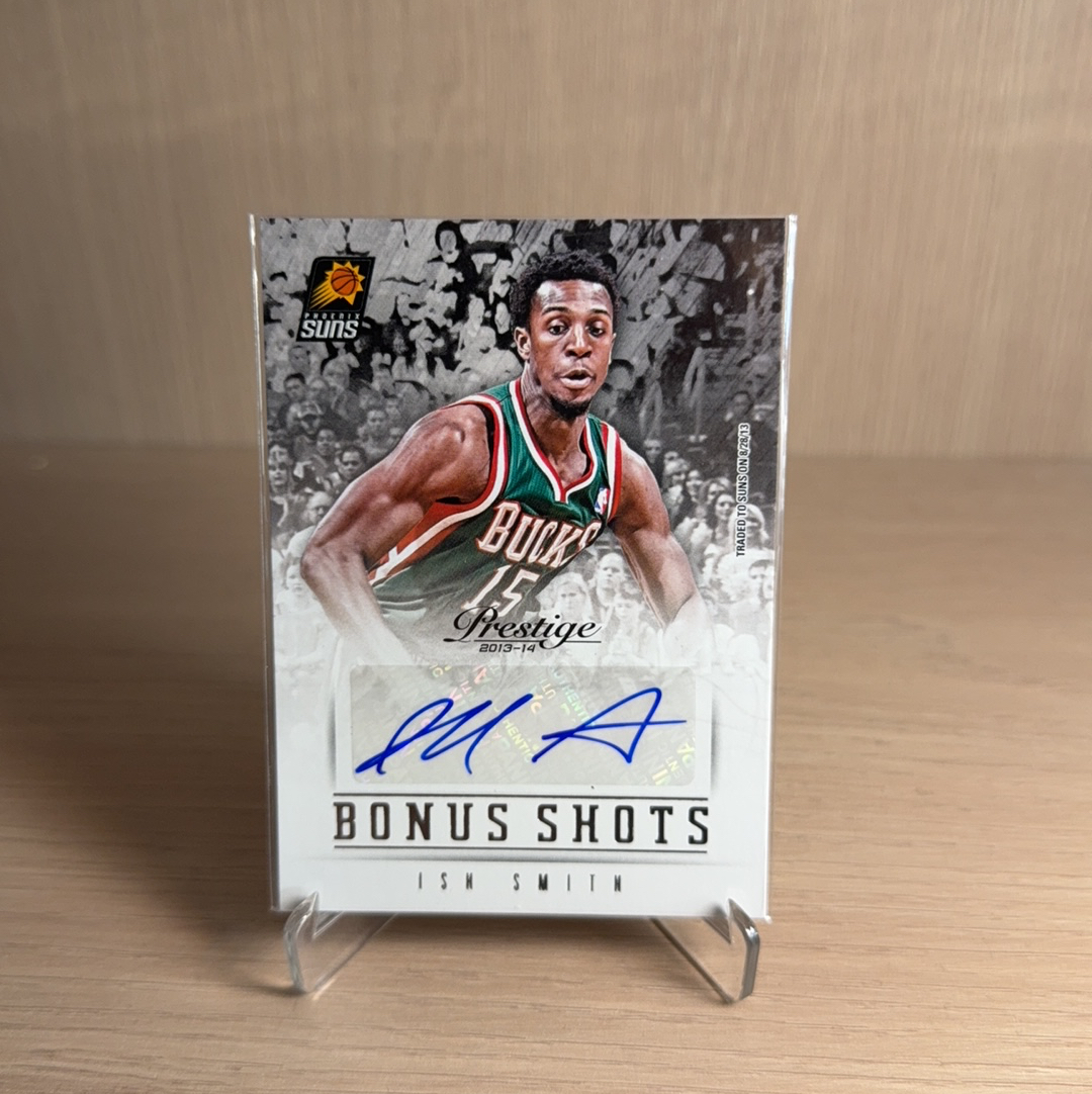 2013-14 Panini Prestige Ish Smith 【免费代卖】太阳 伊斯 史密斯 签字 横版 卡品如图 值得收藏!!