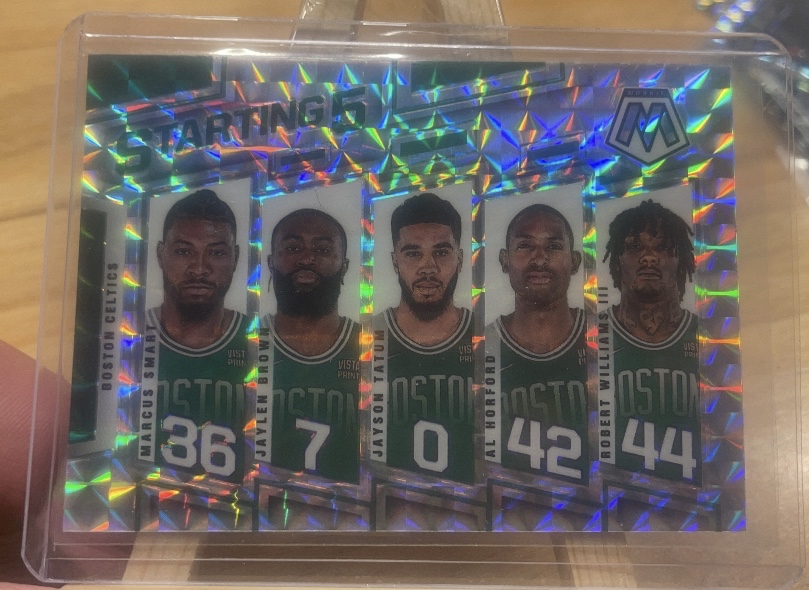 2021-22 Panini Mosaic Boston Celtics 马赛克银折折射 大比例Starting5首发五虎 首发五人 先发五人 斯玛特 杰伦布朗 塔图姆獭兔 霍福德 威廉姆斯三世 如图