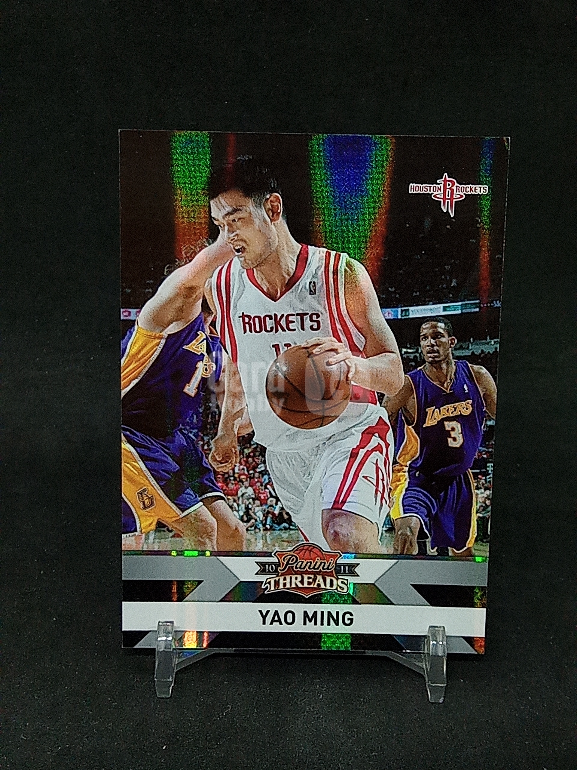 【DC拍卖】9.28HK 2010-11 Panini Threads #122 Yao Ming姚明 休斯顿火箭 格子折射平行 限量171/199编