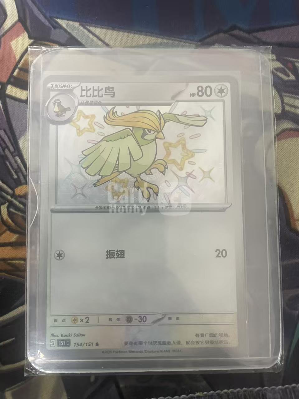 2024 Pokemon TCG 1 比比鸟 S闪 chs 宝可梦 简中 木水拍卖 爱国者