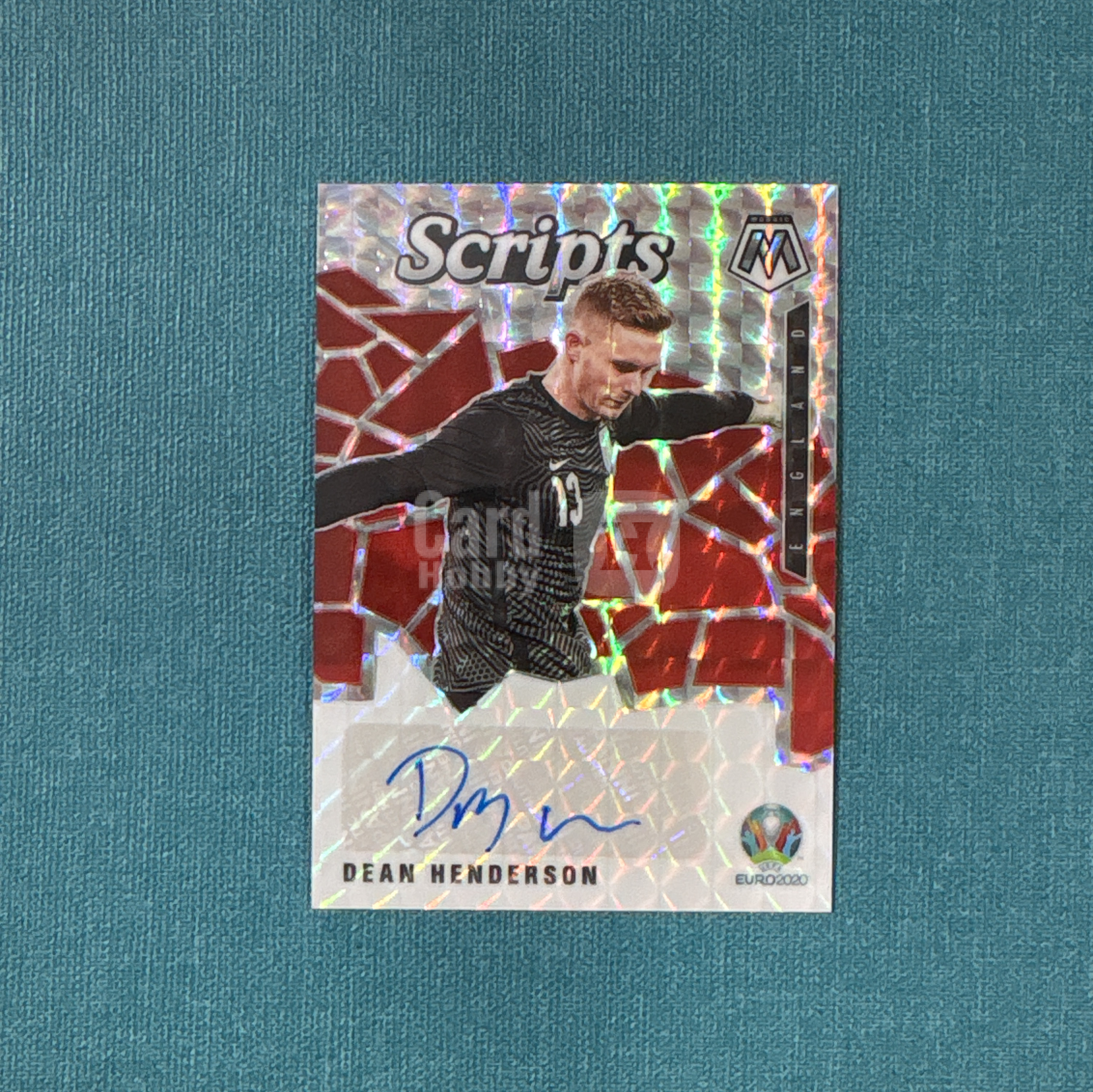 2021 Panini Mosaic 欧洲杯 马赛克 Dean Henderson 迪恩 亨德森 签字 银马赛克折 英格兰 卡品如图 DYD