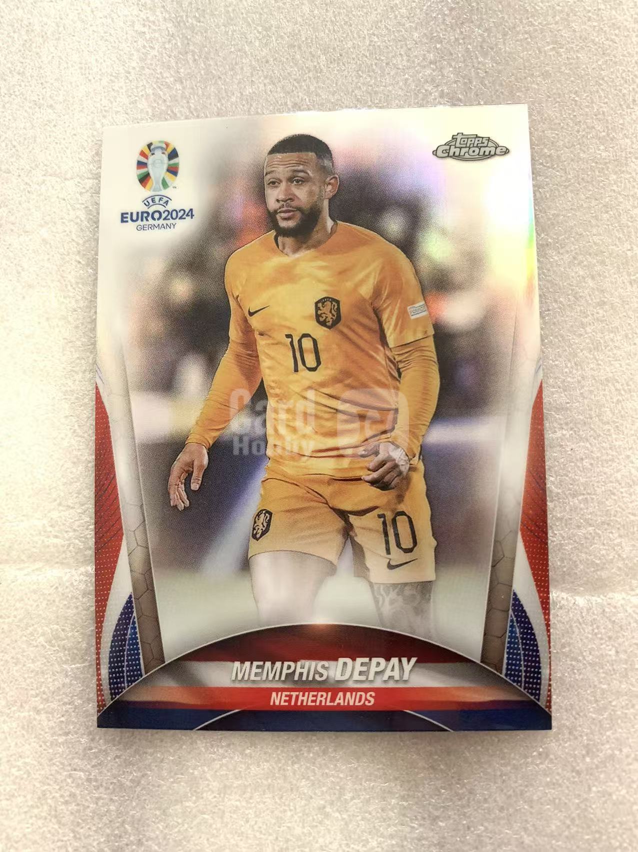 2024 Topps Chrome Memphis Depay 欧洲杯元年 荷兰 孟菲斯 德佩 前锋神射 银折 收藏凑套 专收必备 柒仟