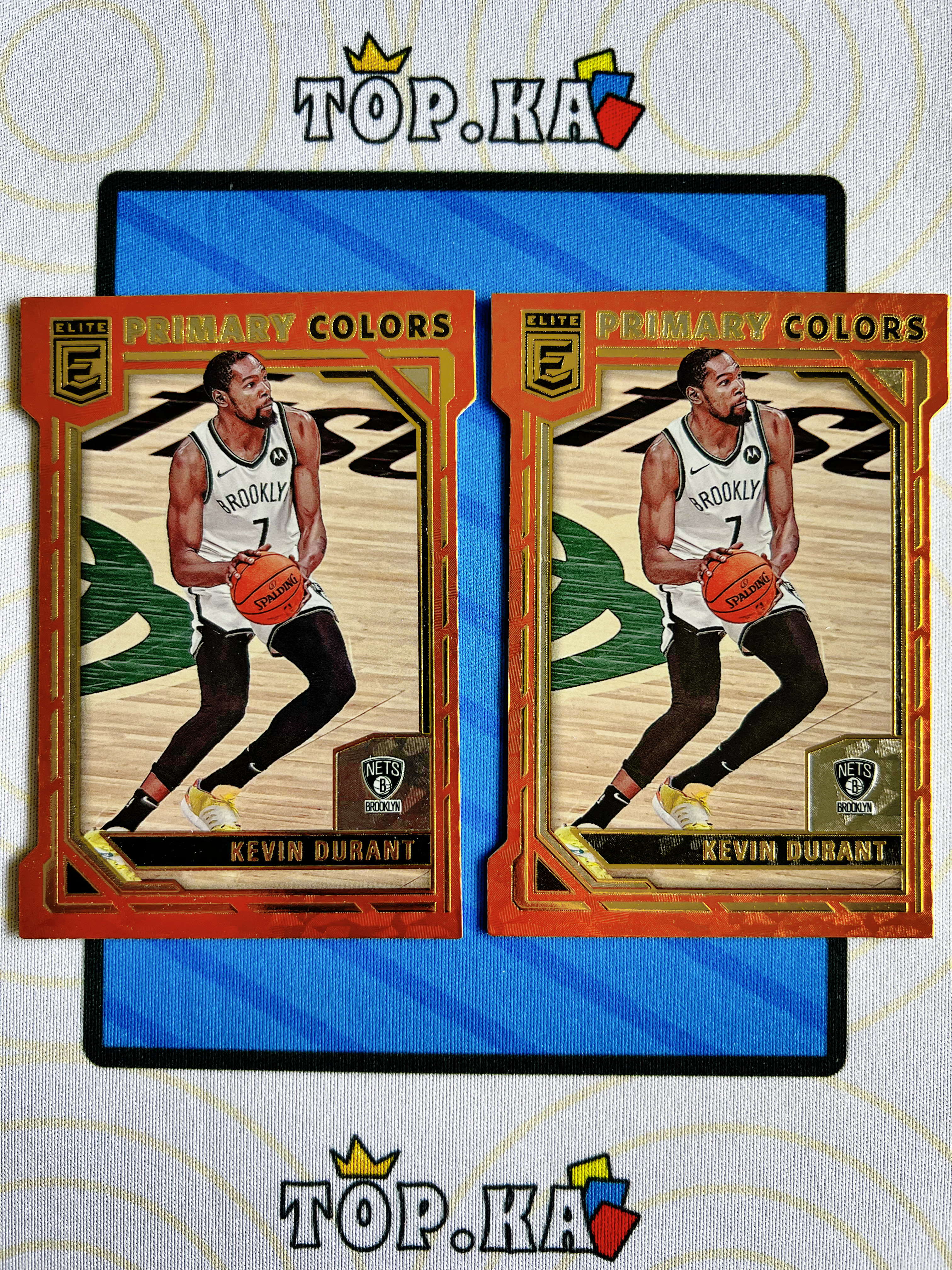 【顶尖卡社】2021-22 Panini Elite Kevin Durant 杜蕾斯 精英 篮网 凯文杜兰特 死神 KD 异形切割 金平行 一图2张打包 火箭 详情看描述 lot不保卡品【凯里】