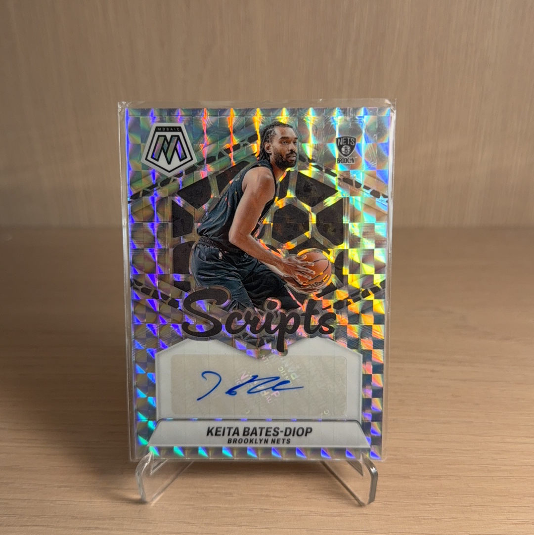 2023-24 Panini Mosaic Keita Bates-Diop 篮网 凯塔 贝茨 迪奥普 签字 贴签 折射 特卡 马赛克 卡品如图 值得收藏!!【免费代卖】