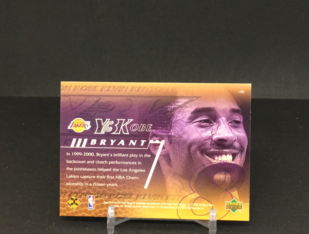 【DC拍卖】4.27CR7 2000 Upper Deck Y3K Kobe Bryant 科比・布莱恩特 湖人特卡