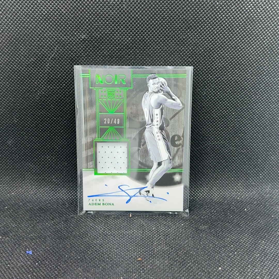 【Roseee代卖】Adem Bona 博纳 2024-25 Noir 诺尔 RC新秀 /49编 RPA 签字 卡签 球衣料实物料 Patch切割 76人队 月亮