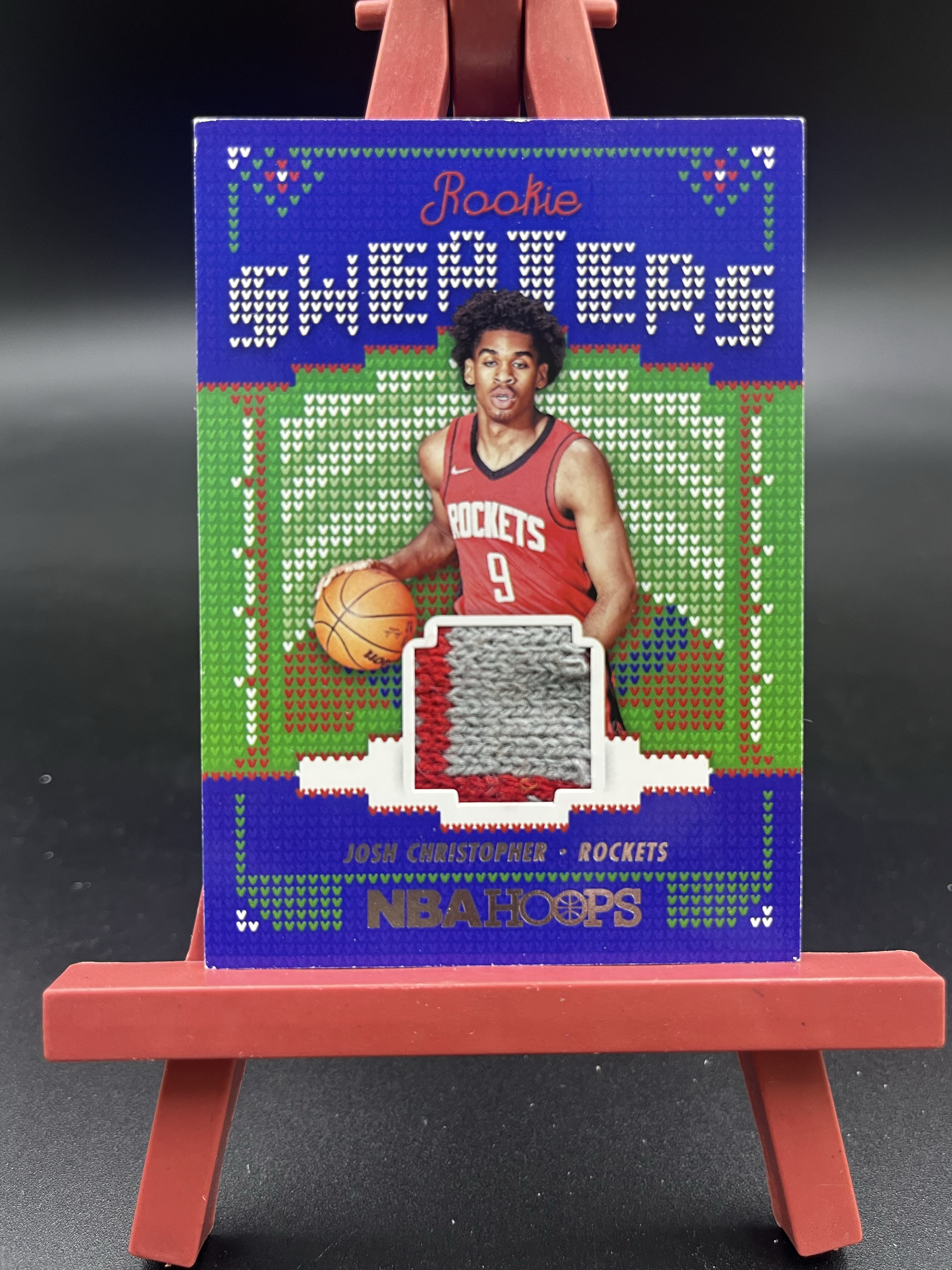 2021-22 Panini NBA Hoops Josh Christopher RC 约什 克里斯托弗 火箭 新秀 双色球衣物料切割 毛衣 卡品如图 【优质物料专场】07泽