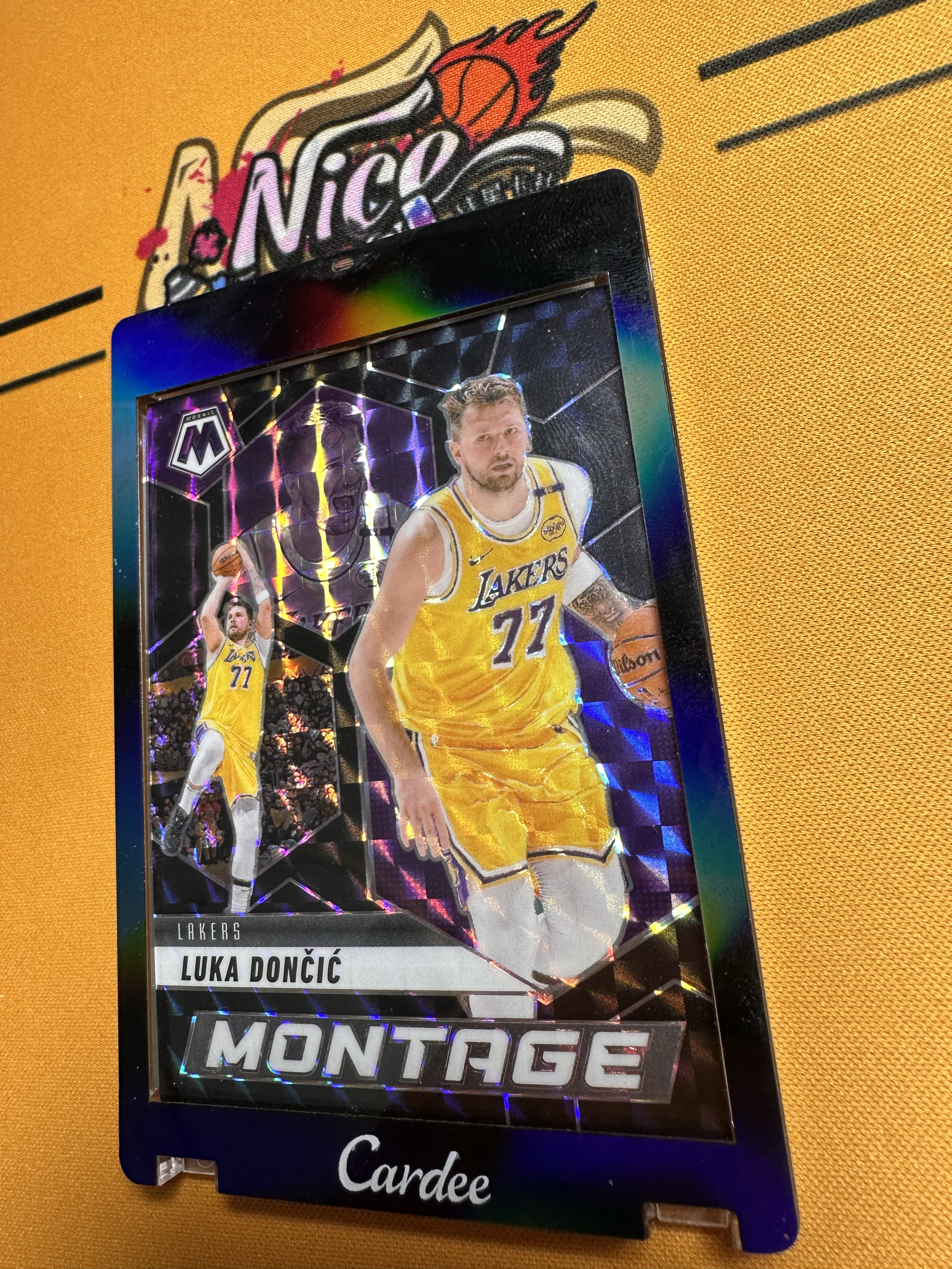 【Nice精品】2024-25 Panini Mosaic Luka Doncic 湖人 卢卡 东契奇 1/1编 One of One 黑折 Montage蒙太奇 交版权前首版湖人皮 老板诚心出售