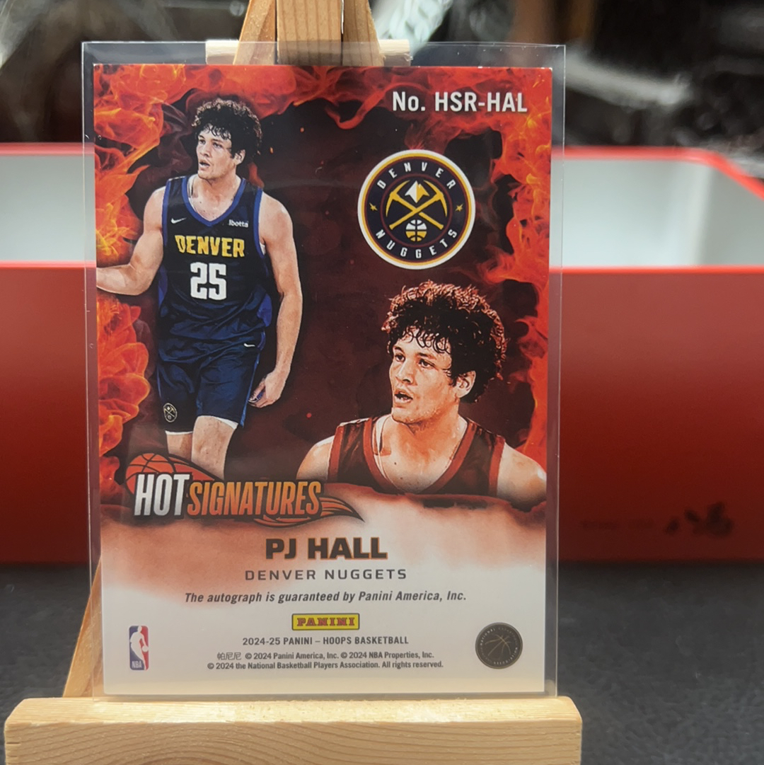 【SY代卖sy0150-可累积-瑕疵看图】2024-25 Panini NBA Hoops pj hall RC 掘金 新秀 PJ 霍尔 签字
