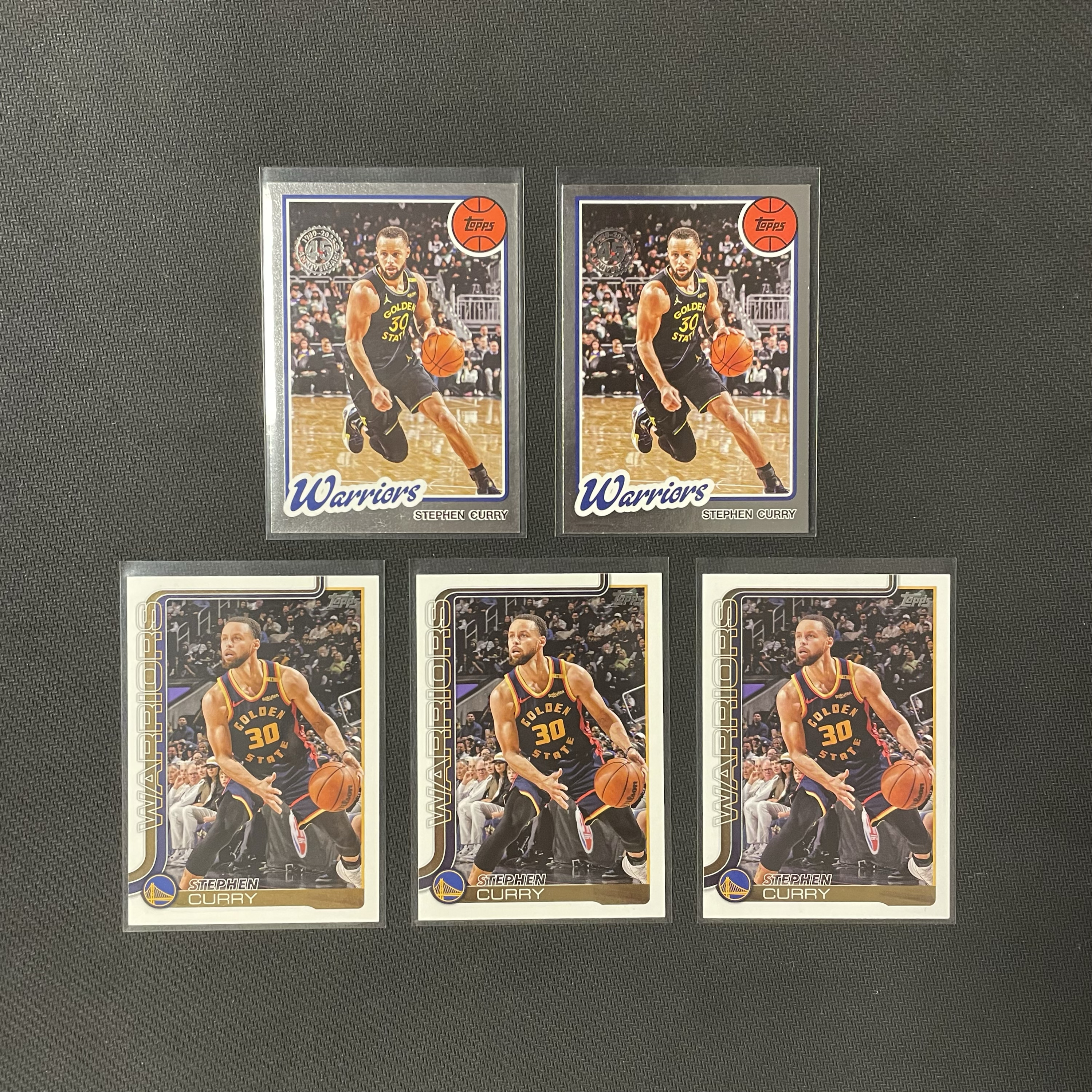 2025 Topps Flagship Stephen Curry 【无界代卖】勇士 斯蒂芬 库里 Base 特卡 5张打包 超级巨星 个别有瑕 不保卡品 不累计 JJ