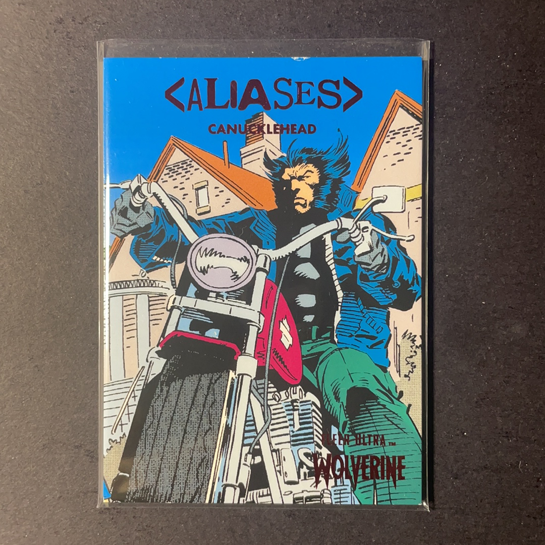 2024 Fleer Marvel (MCU) Ultra金刚狼 金刚狼 加拿大佬 金刚狼化名绰号特卡红平行74编 序号A-7 2024 漫威Fleer Ultra金刚狼系列 粉条代拍