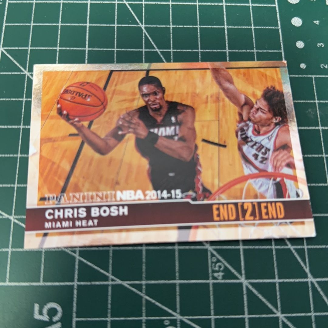 2014-15 Panini Americana Chris Bosh S.p.a. 克里斯波什 龙王 博士 横版特卡 闪卡 十年老卡 绝版卡 稀有大比例 收藏必备 End2End 篮圈特卡