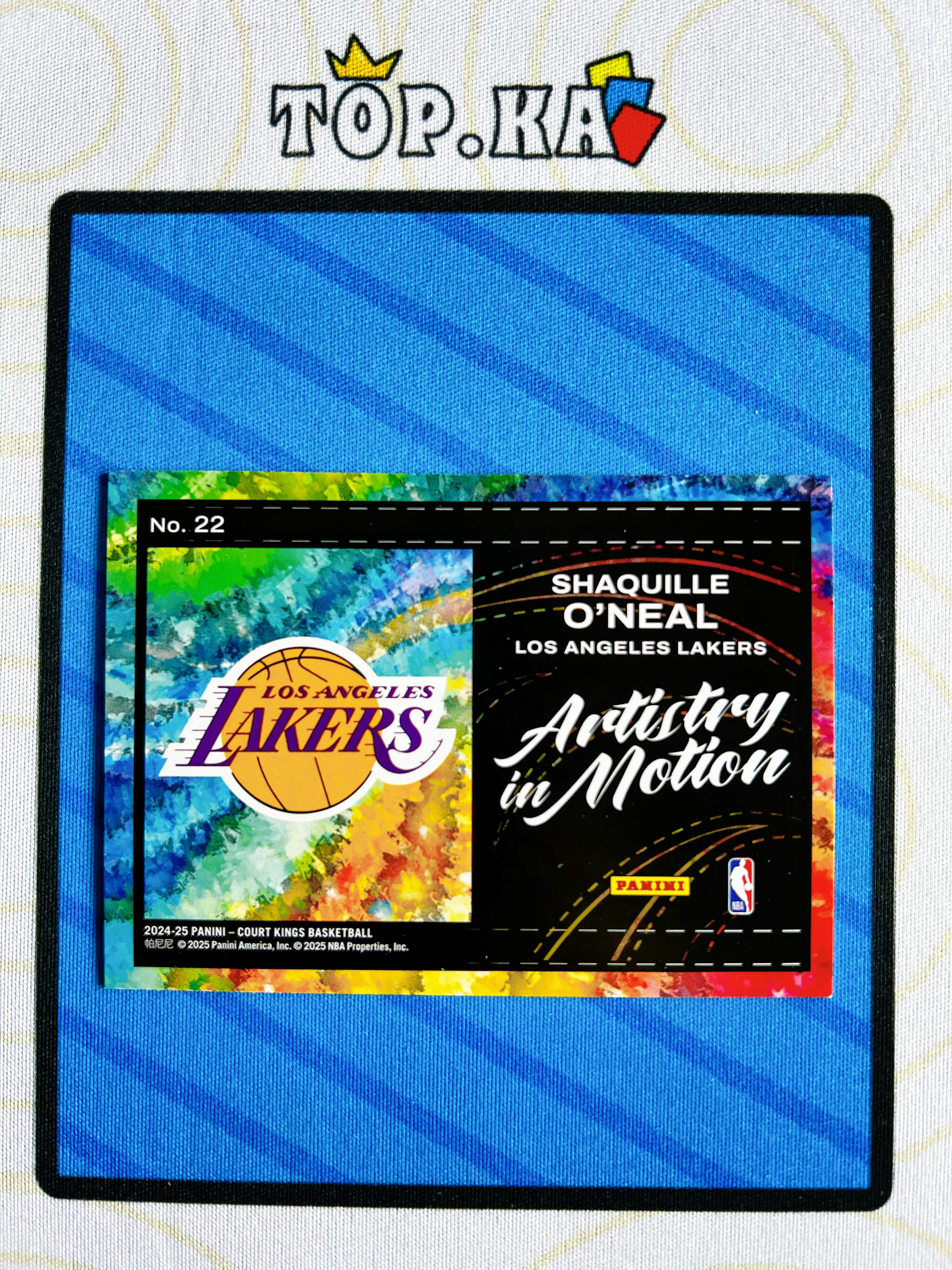 【顶尖卡社】2024-25 Panini Court Kings Shaquille O'Neal 油画 湖人 沙奎尔 奥尼尔 大鲨鱼 梵高 进攻艺术 特卡 详情看描述 瑕疵如图【凯里】