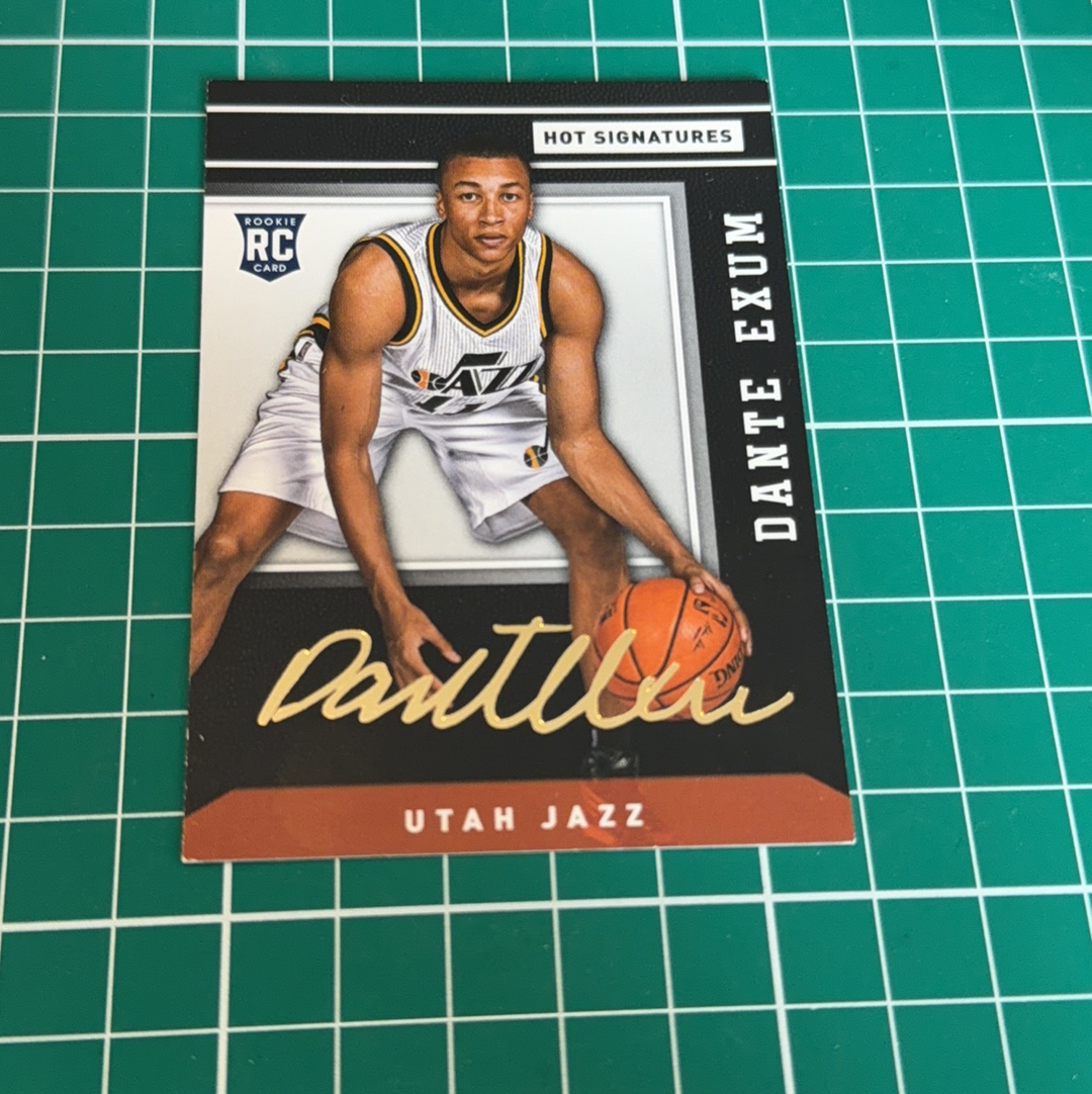 2014-15 Panini Americana Dante Exum RC S.p.a.丹特 埃克萨姆 新秀卡 金签卡 签名 签字 烫金印签 十年老卡 绝版卡