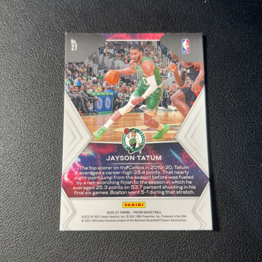 2020-21 Panini Prizm Jayson Tatum 塔图姆 烟花特卡 prizm no.27 凑套必备 N2