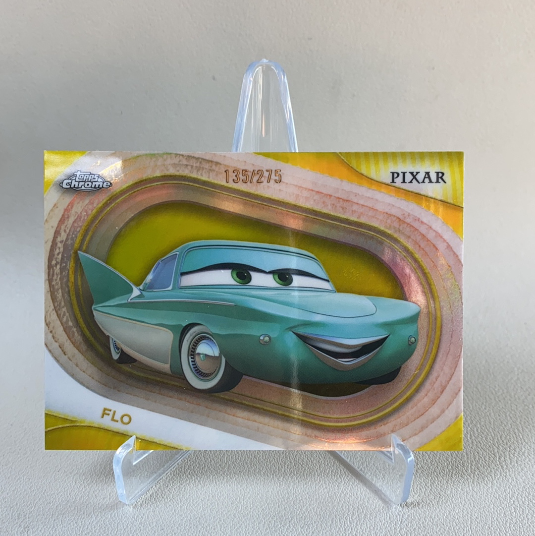 【弈卡代拍】2025 Topps Disney chrome 迪士尼 TC 特卡 金折 折射 汽车总动员 FLO 135/275编 品相如图 凑套必备 LZC
