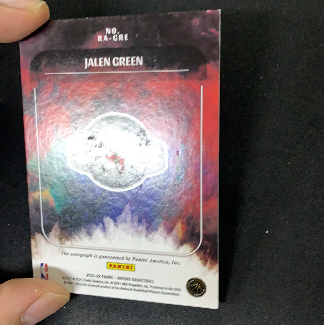 2021-22 Panini Origins Jalen Green RC 【SC拍卖】起源 新秀 火箭 杰伦格林 卡签 签字 瑕疵如图收藏必备(fly)