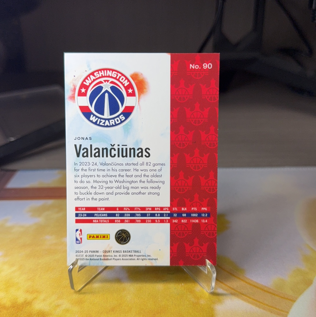 2024-25 Panini Court Kings Jonas Valanciunas 瓦兰 奇才 油画系列 卡品如图 值得收藏!免费代卖 【星动星球星卡】