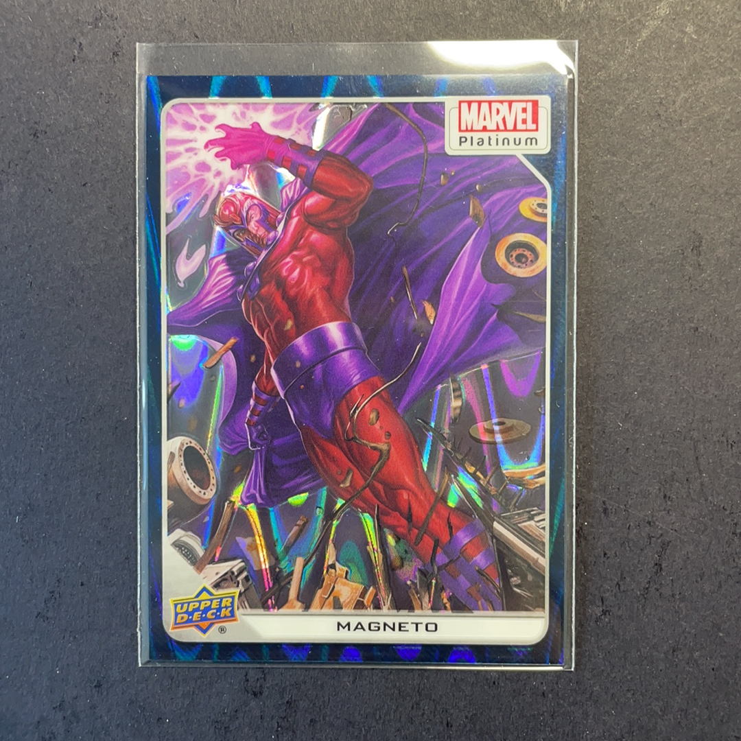 2025 Upper Deck Marvel (MCU) Platinum白金 万磁王 base青波纹折射799编 序号63 2024 UD漫威漫画铂金系列 UD折射元年绝版系列 粉条代拍