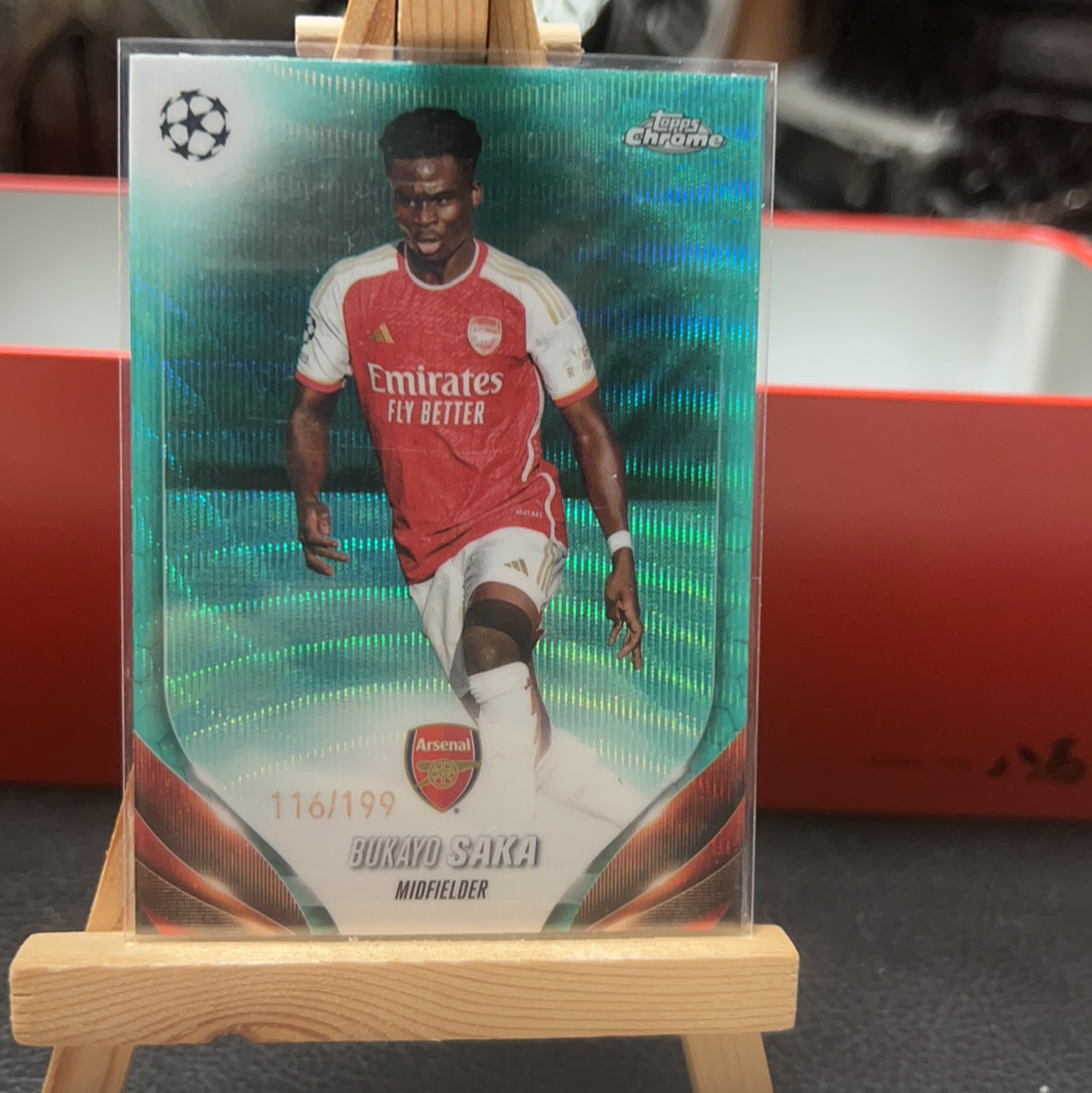 【SY代卖sy0500-可累积-瑕疵看图】2024 Topps Chrome Bukayo Saka 萨卡 阿森纳 199编