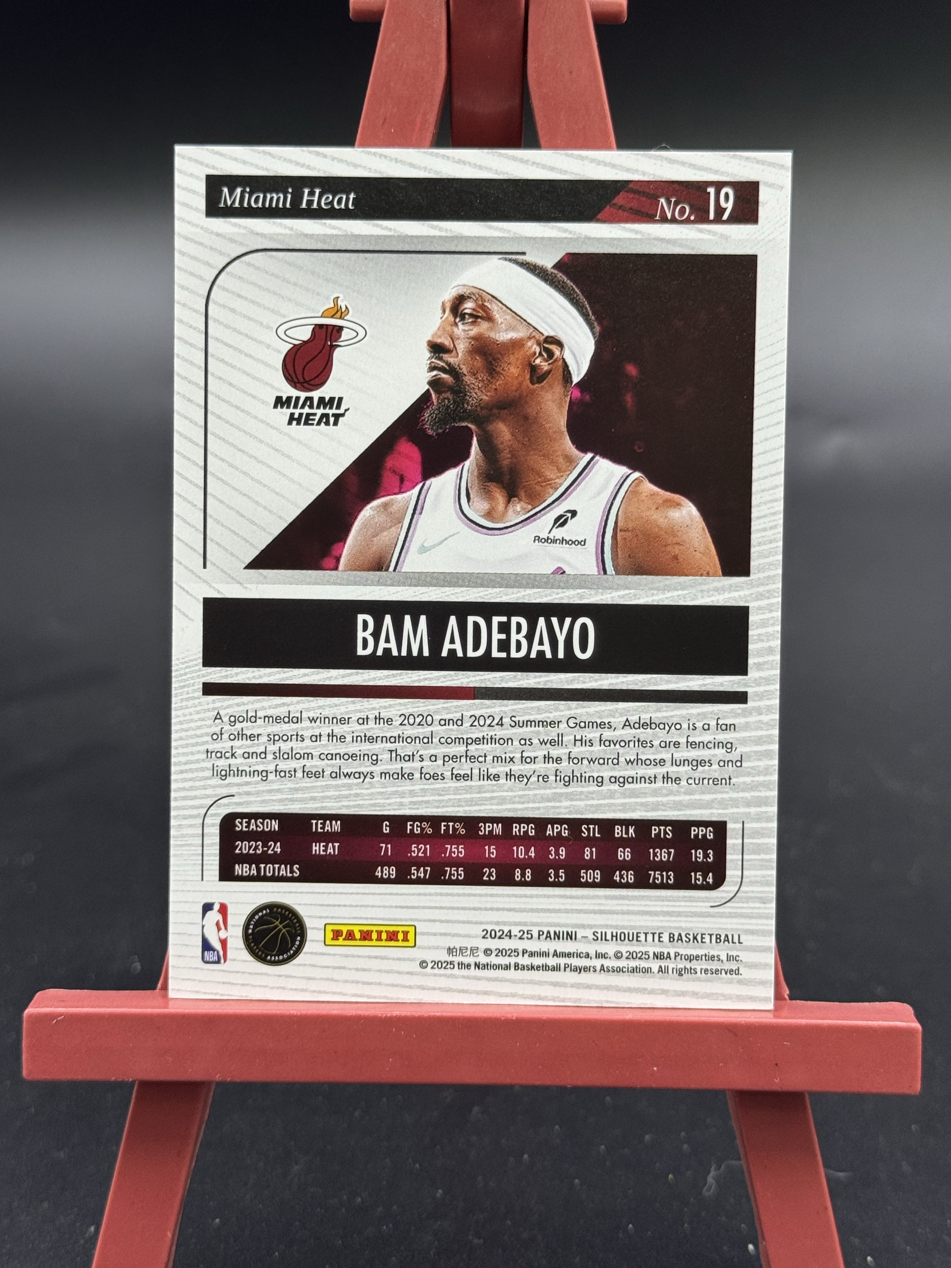 2024-25 Panini Silhouette 巴姆 阿德巴约 Bam Adebayo 113/125编 剪影 热火 【优质球星折射专场】Hzo4