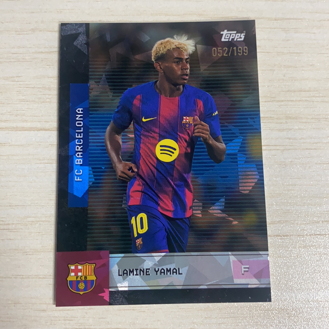 【小牛代拍】2025-26 Topps 巴萨 巴塞罗那 Team Set 队盒 Lamine Yamal 拉明 亚马尔 150编 蓝碎冰折 卡品如图 收藏必备(一哥)