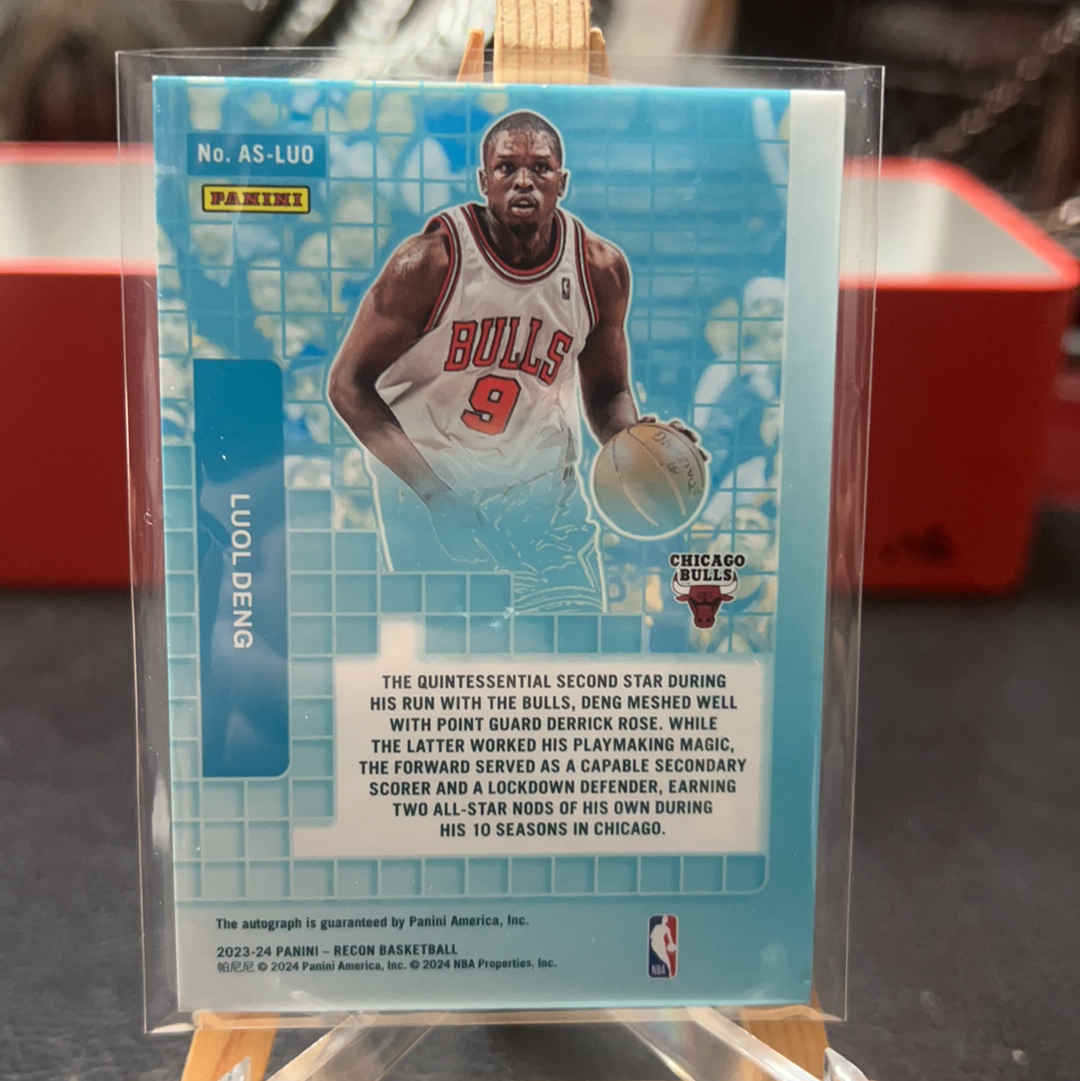 【SY代卖sy0513-可累积-瑕疵看图】2023-24 Panini Recon Luol Deng 公牛 邓英乔 签字 75编