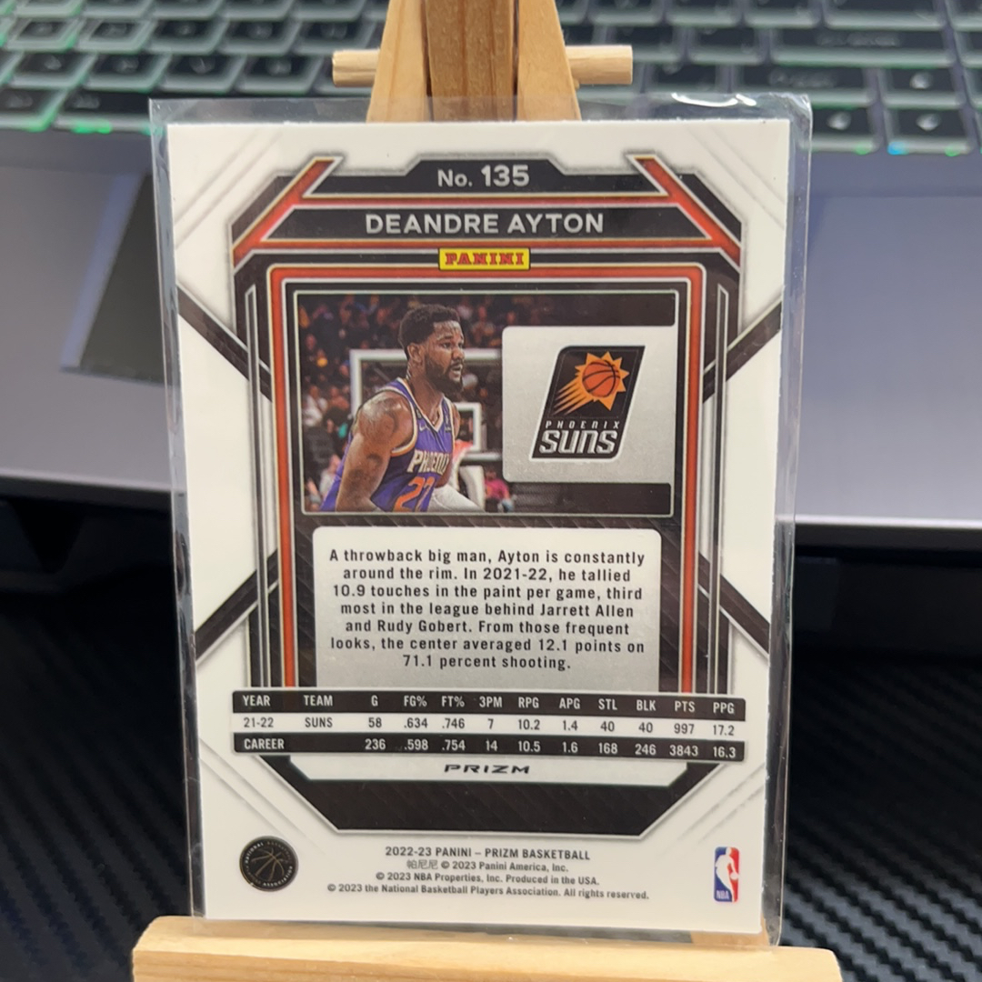 2022-23 Panini Prizm Deandre Ayton 艾顿 太阳 银折 碎冰折 折射 prizm系列 pz 卡品如图 凑图必备 值得收藏! 免费代卖!