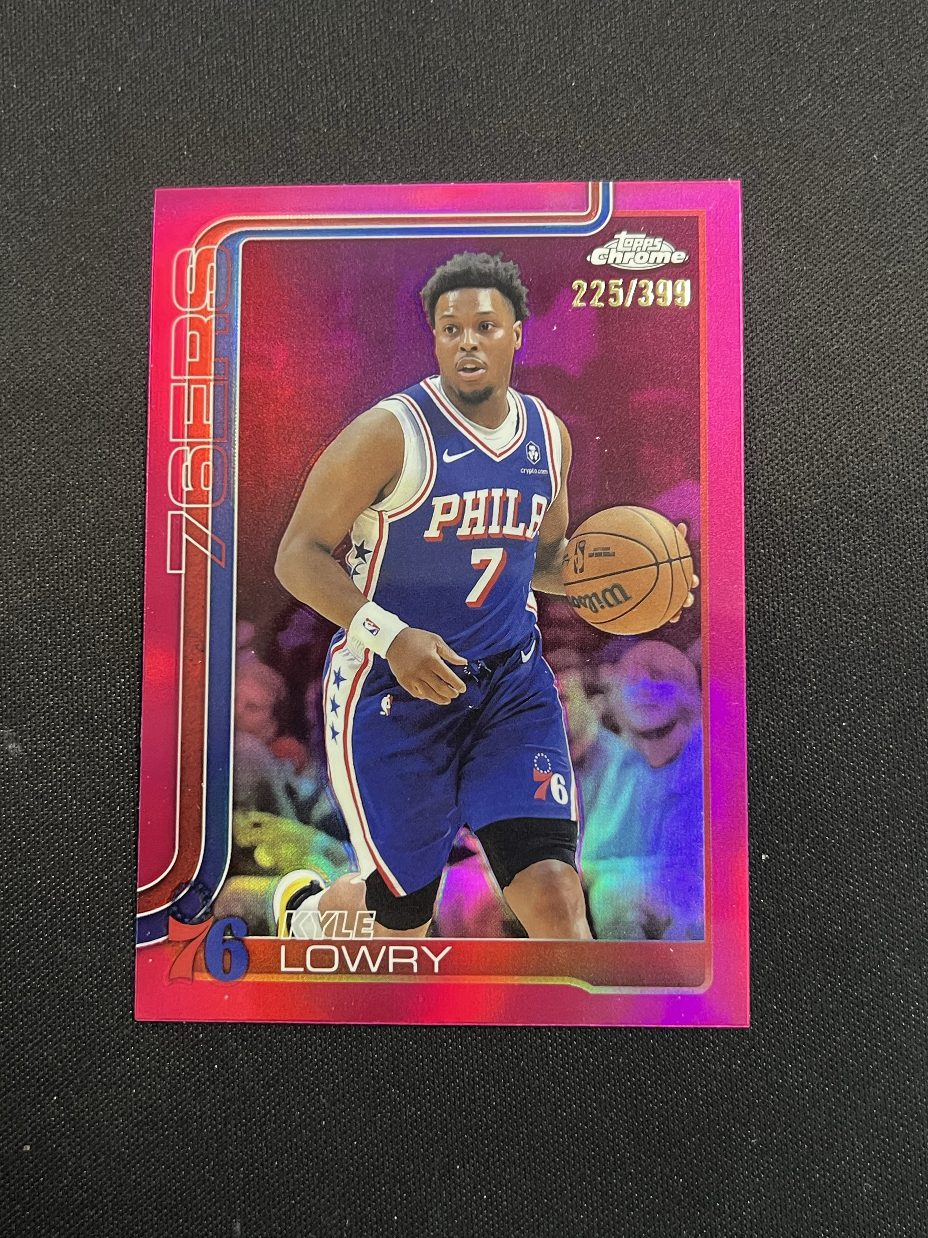 【卡卡星拍卖】2025 Topps Chrome Kyle Lowry 76人 凯尔 洛瑞 399编 粉折 折射 卡品如图 武