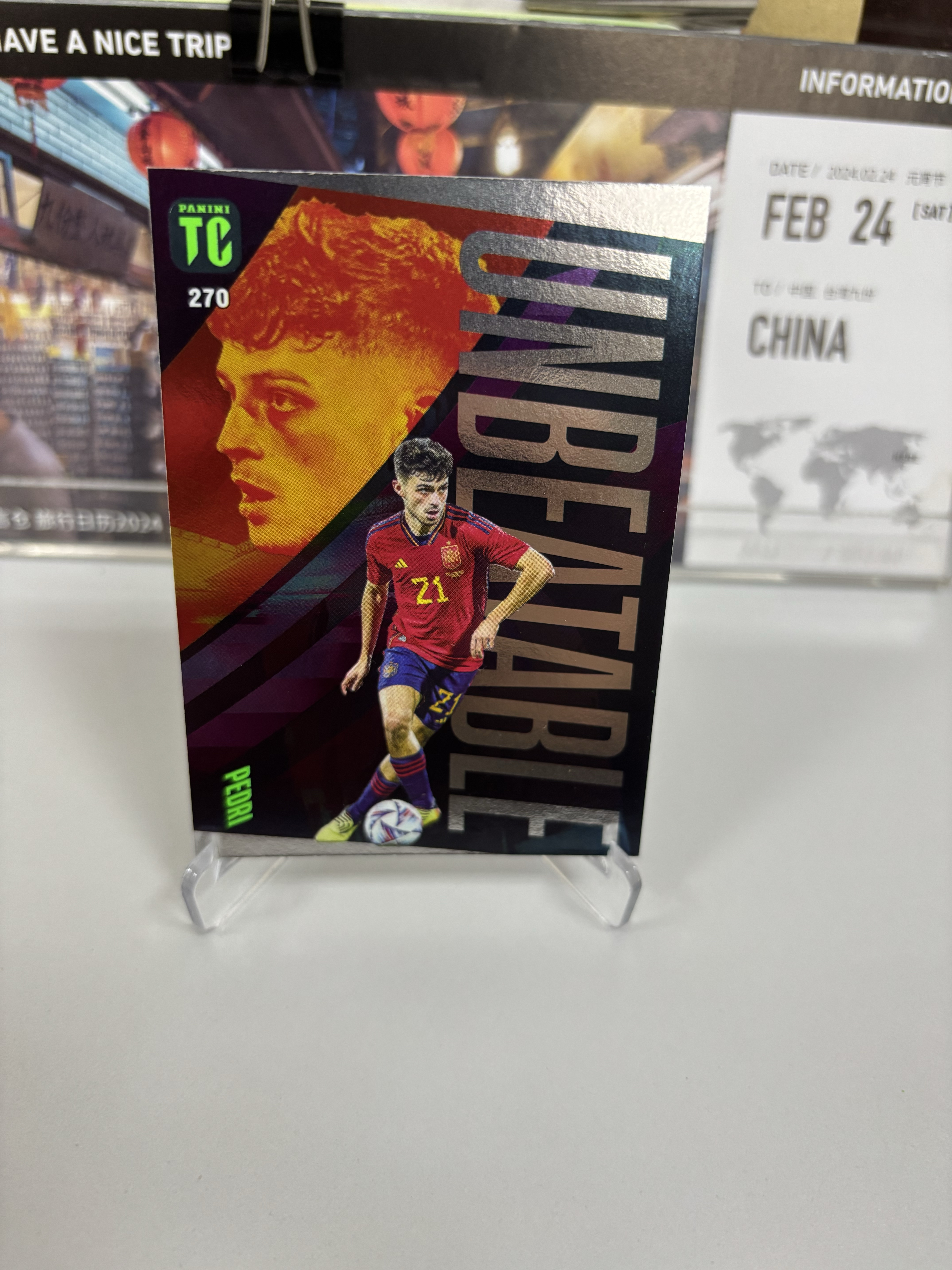 2024 【古力查维度卡】 Top Class Pedri TC 佩德里 西班牙 巴塞罗那 UNBEATABLE特卡 卡品如图 默认微瑕 不累计 只合并当日订单 拍前请阅读详情 介意勿拍