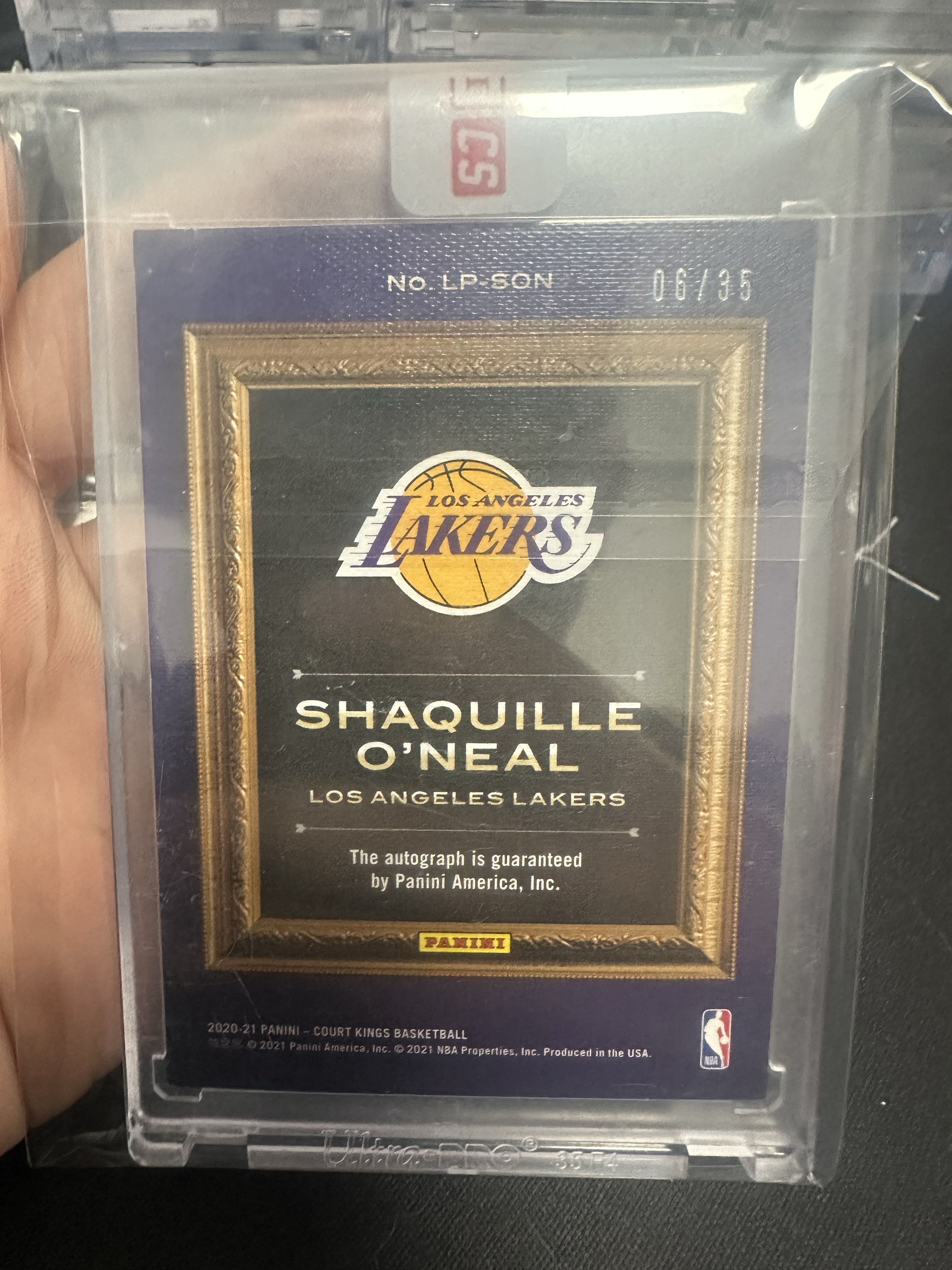 2020-21 Panini Court Kings Shaquille O'Neal 奥尼尔 大鲨鱼 湖人 油画 相框签 签字 卡签 大比例 35编 原封砖 添