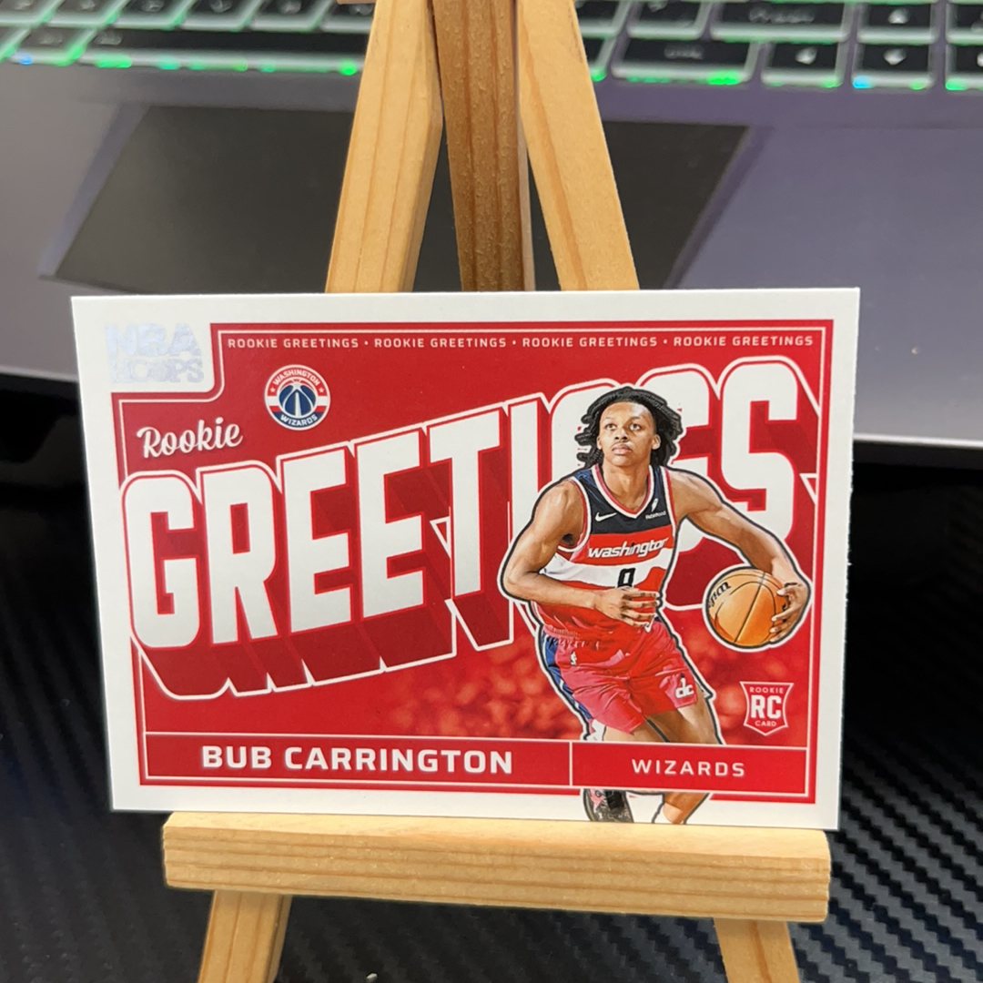 2024-25 Panini NBA Hoops bub carrington RC 奇才 新秀 hoops系列 特卡 卡品如图 凑图必备 值得收藏!免费代卖!