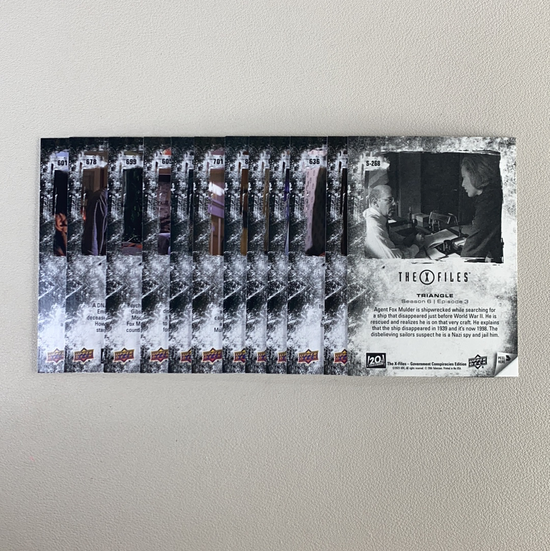 【弈卡代拍】2025 The X- Files UPPER DECK ud X档案 经典美剧 普卡 base 特卡 绿折 场景剧照卡 打包 不齐 品相如图 收藏必备 Eilish