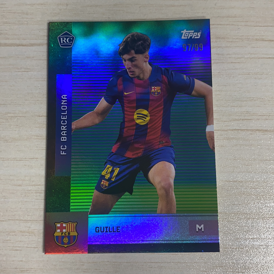 【小牛代拍】2025-26 Topps 巴萨 巴塞罗那 Team Set 队盒 Guille Fernandez RC 吉耶 费尔南德斯 新秀 99编 折射 卡品如图 收藏必备(一哥)