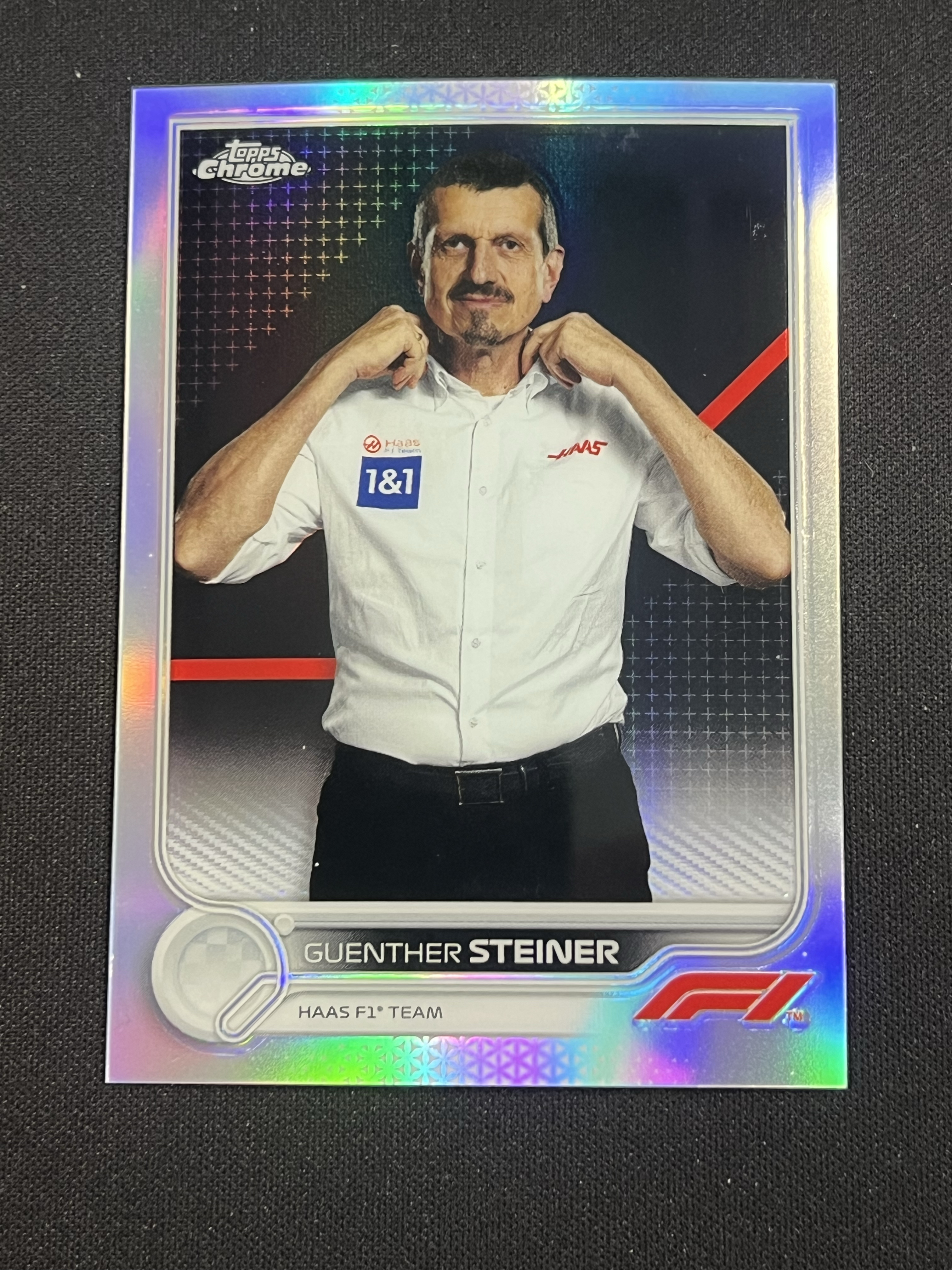 【卡卡星拍卖】topps2022chrome F1方程式赛车 施泰纳Guenther Steiner哈斯车队领队 银折射 折射 卡品如图 DL
