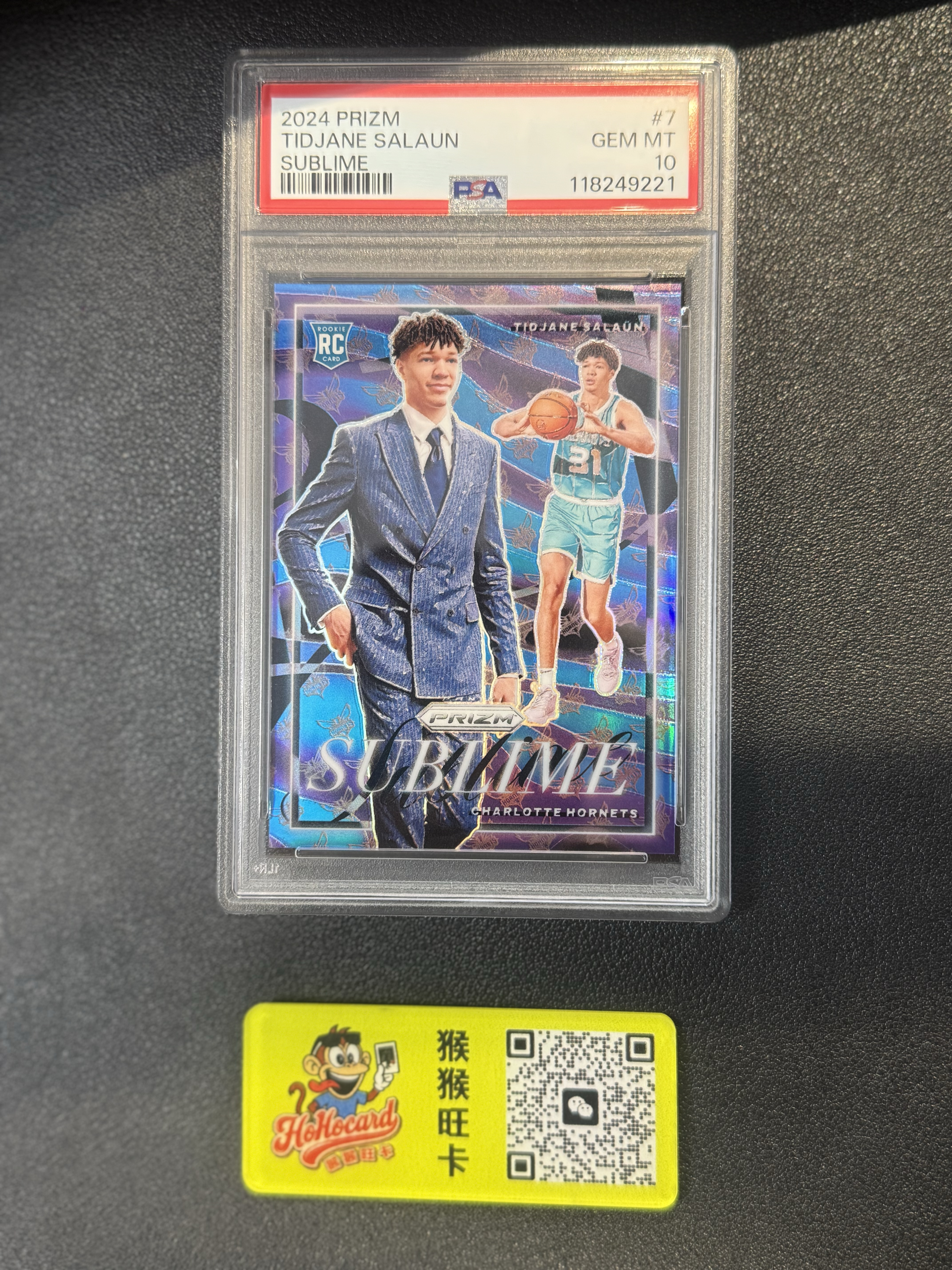 2024 Panini Prizm Tidjane Salaun RC 【猴猴旺卡】黄蜂 提贾尼 萨隆 新秀 Sublime 特卡 PSA 10 卡品如图 接代拍 1a【麟】