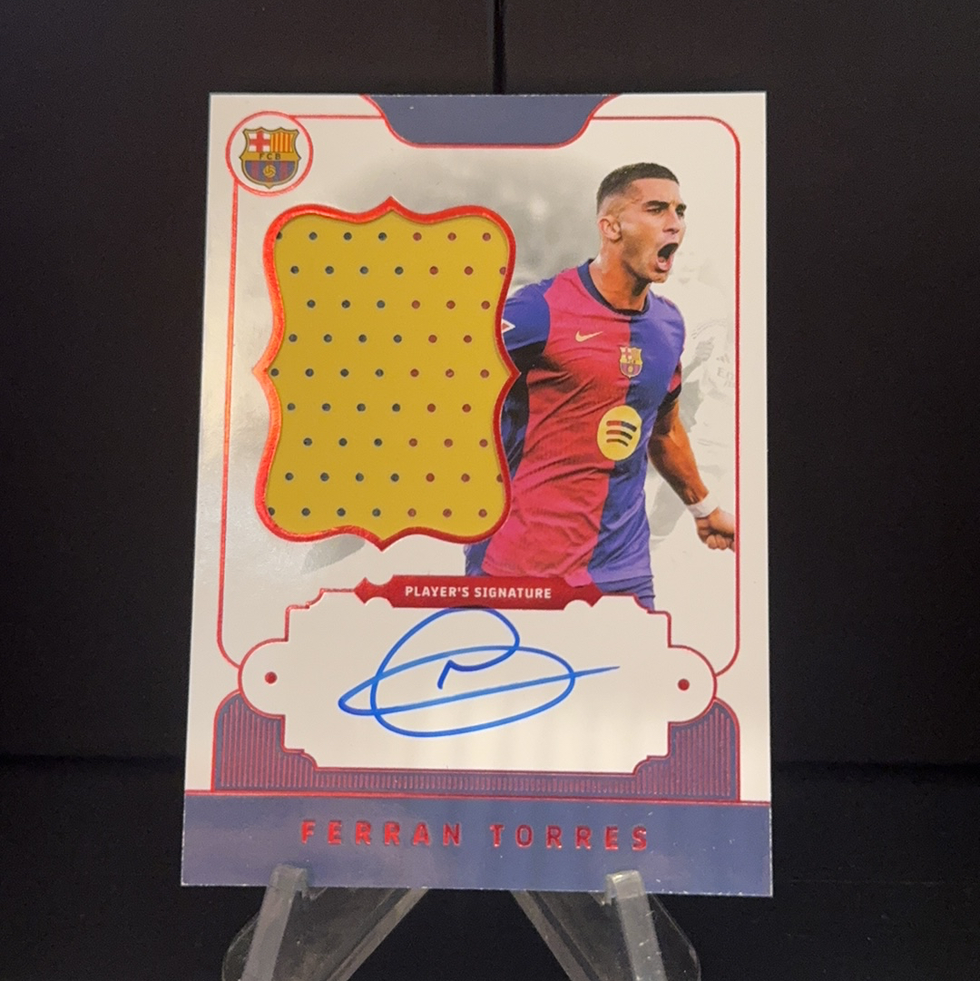 2024-25 Eleven 巴萨队盒 Ferran Torres 费兰 托雷斯 西班牙 巴塞罗那 巴萨队盒 西甲 36/49编 签字 卡签 物料签 大窗球衣 MJ001W
