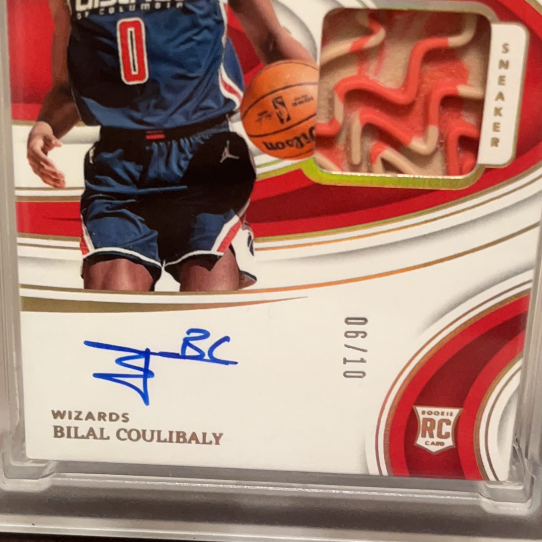 2023-24 Panini Immaculate Bilal Coulibaly RC 奇才 新秀 比拉尔 库利巴利 10编 BGN 10分 球鞋 签字 卡签 卡品如图 精美收藏佳品