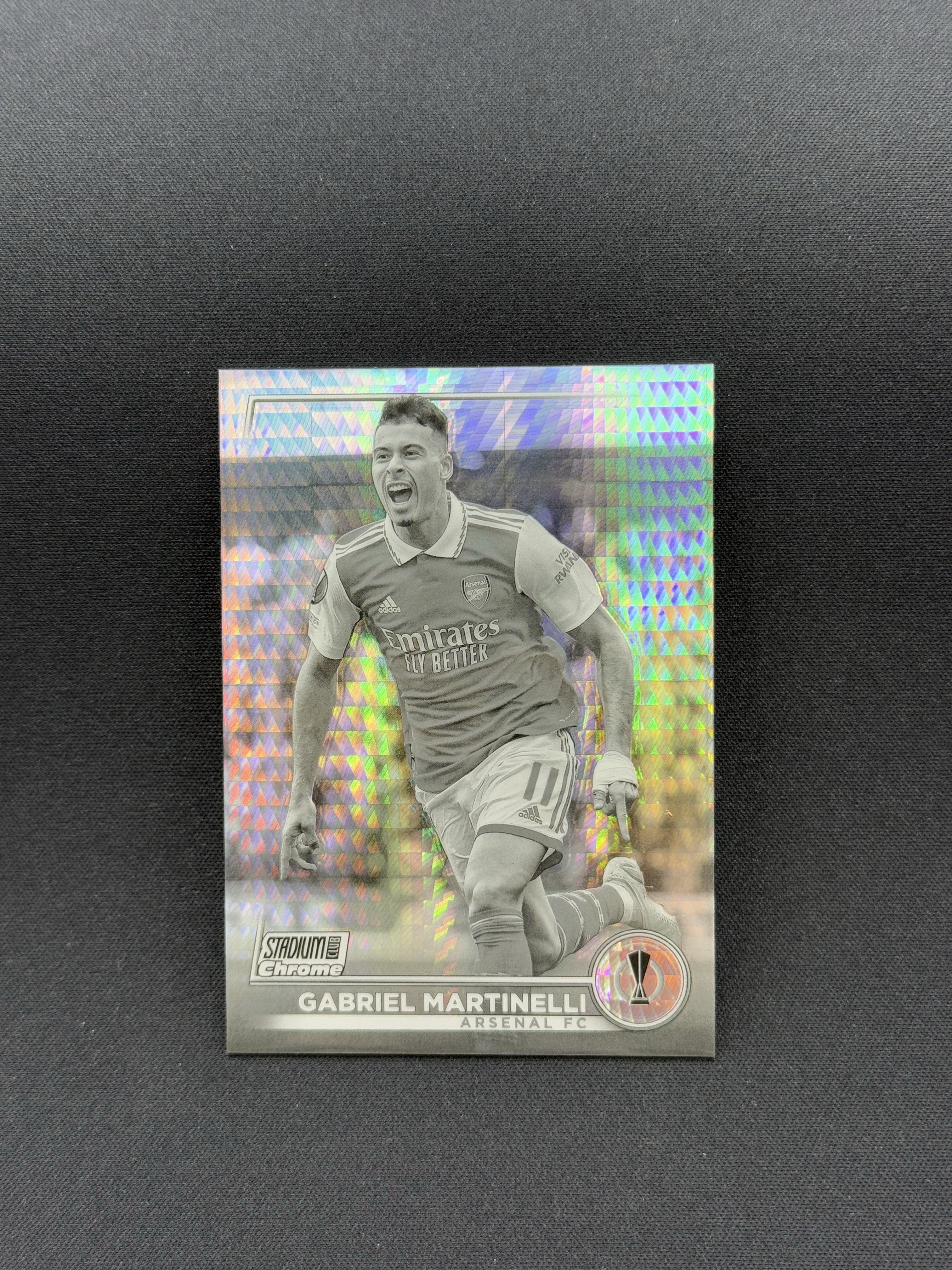 2022-23 Topps Stadium Club Gabriel Martinelli 【小贝代拍】欧战 竞技场 阿森纳 巴西 马丁内利 黑白脉冲折 350编 卡品如图 拍前看描述 H HimL
