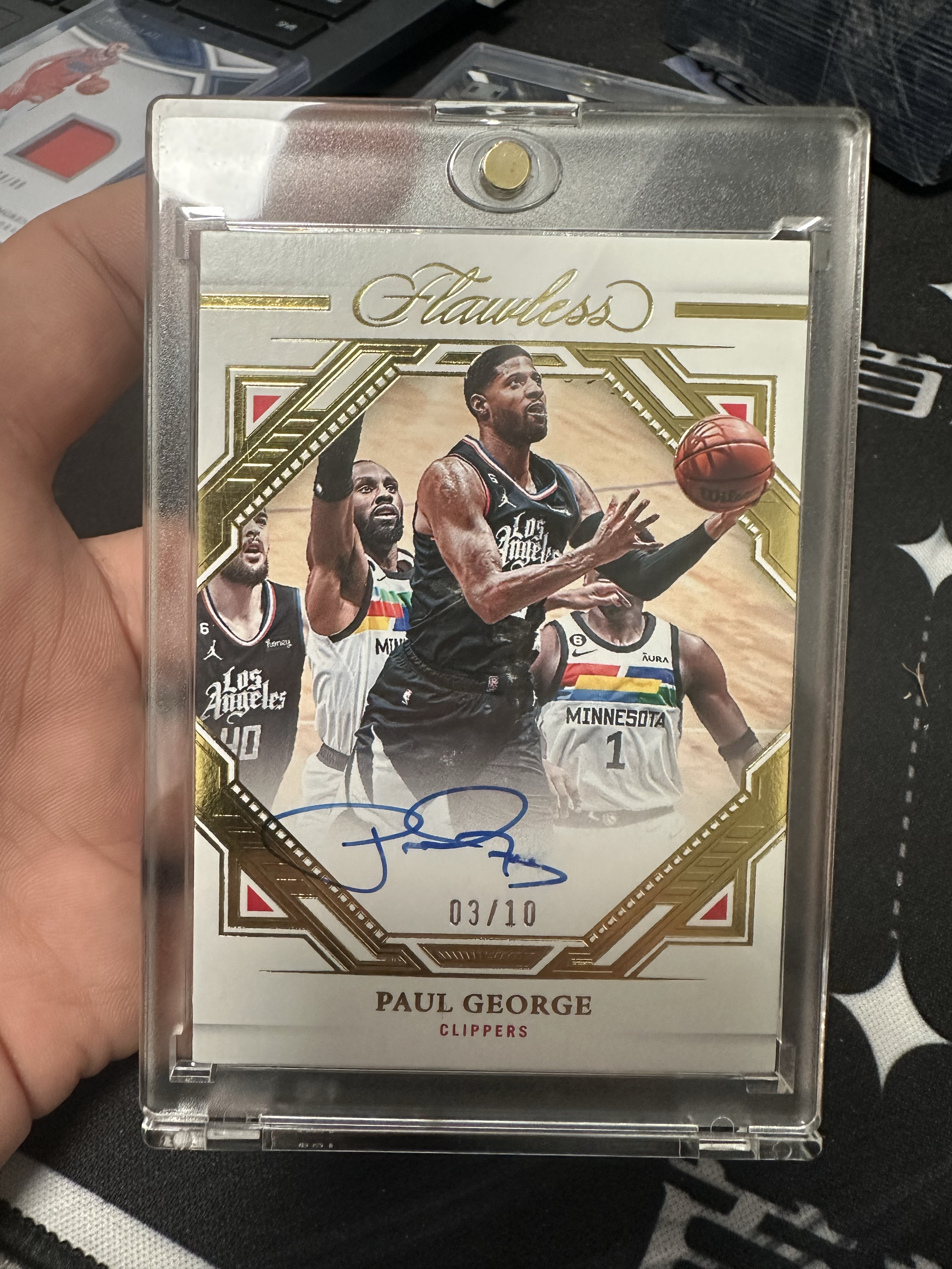 2022-23 Panini Flawless Paul George 保罗乔治 泡椒 雷霆 手提 /10编 签字 卡签 添